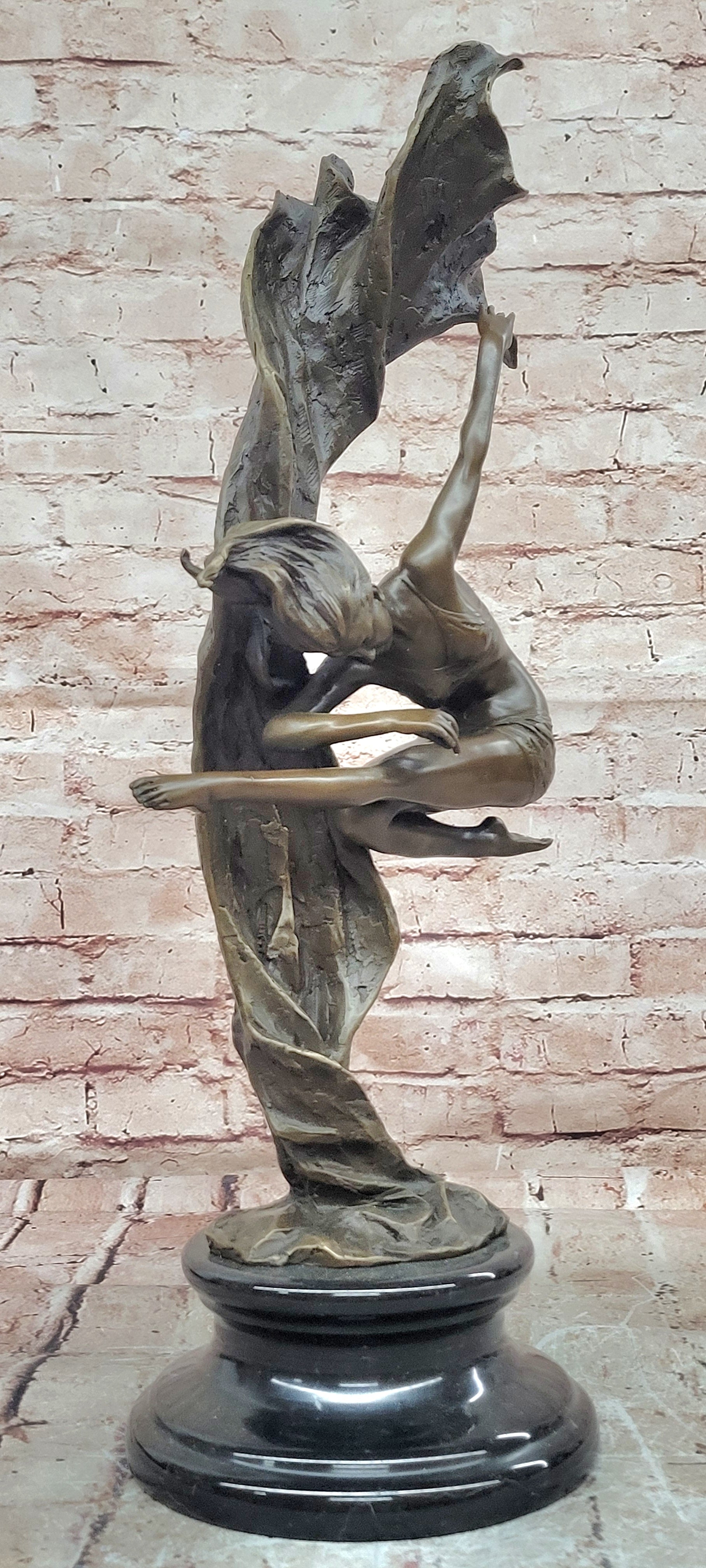 Cesaro Bronze Gymnast Figurine Sport Lover Hot Cast Museum Quality Artwork