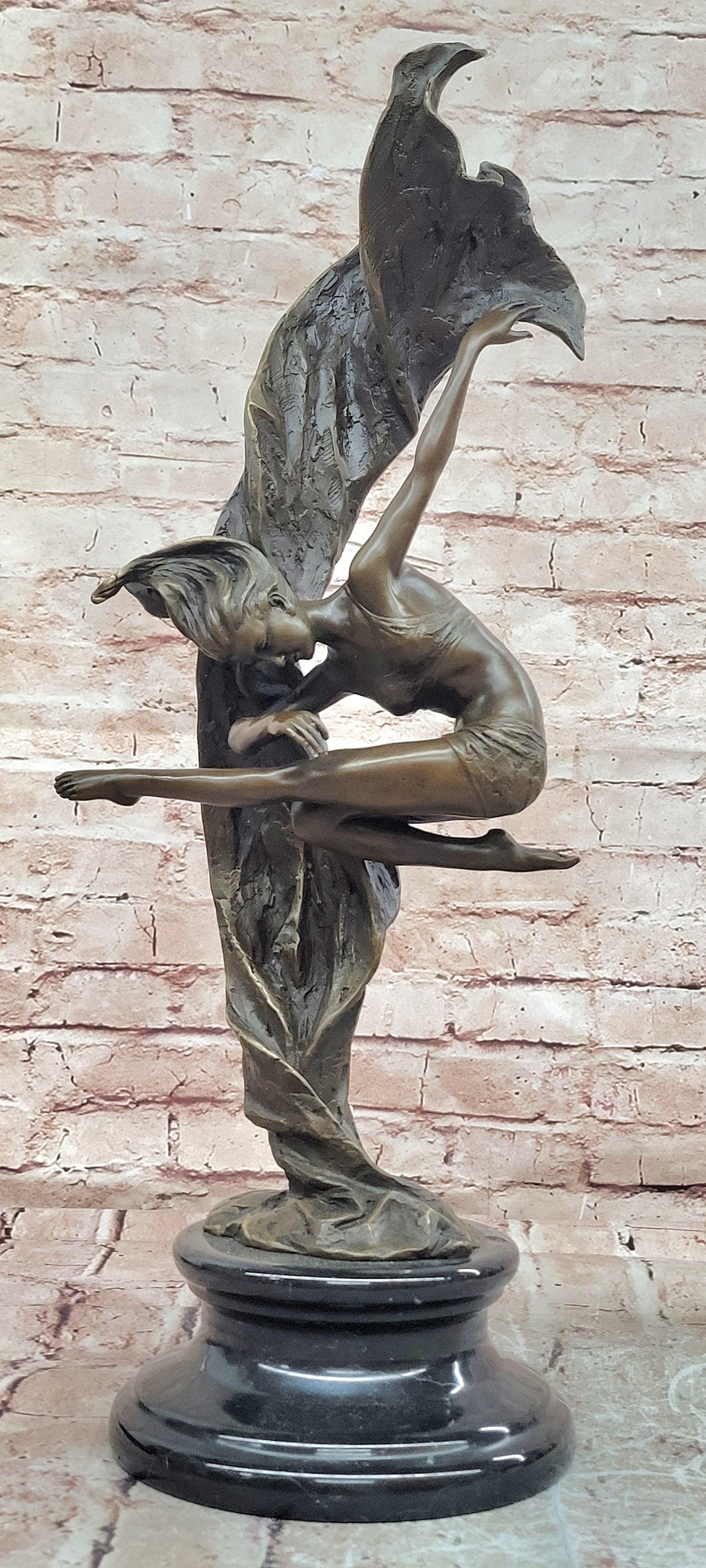 Cesaro Bronze Gymnast Figurine Sport Lover Hot Cast Museum Quality Artwork