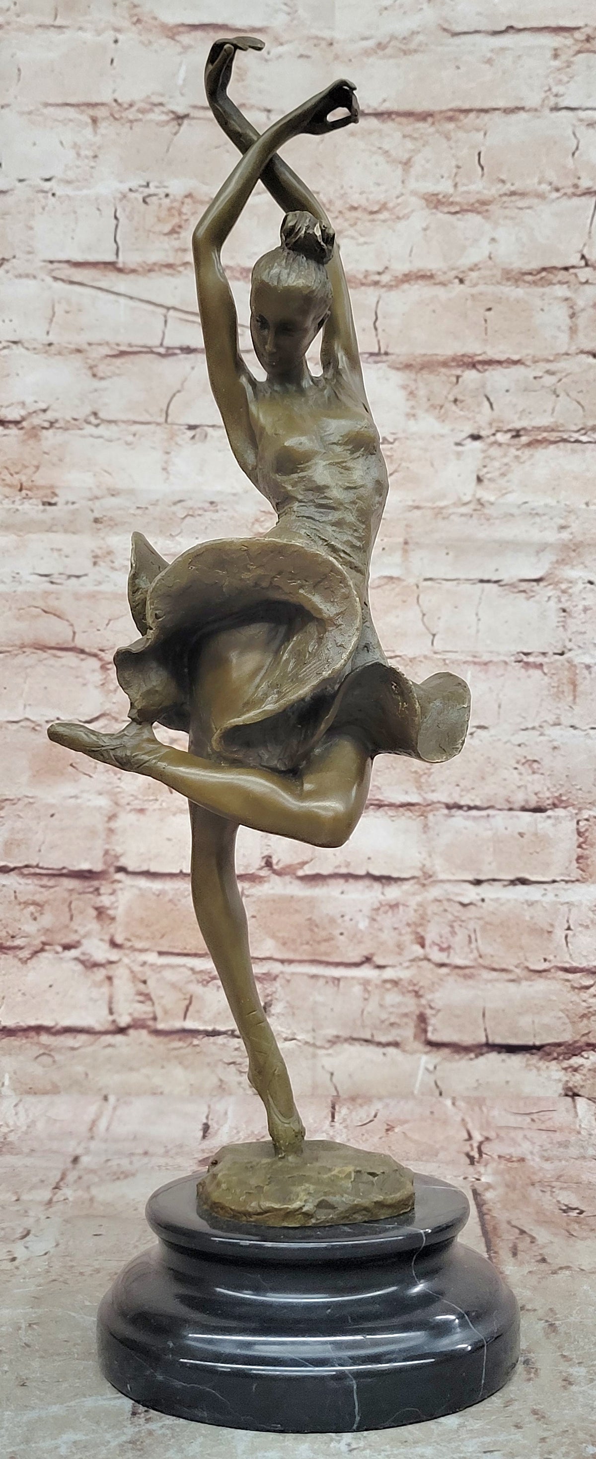 EDGAR DEGAS BALLERINA DANCER REAL VINTAGE BRONZE STATUE SCULPTURE FIGURINE SALE GIFT