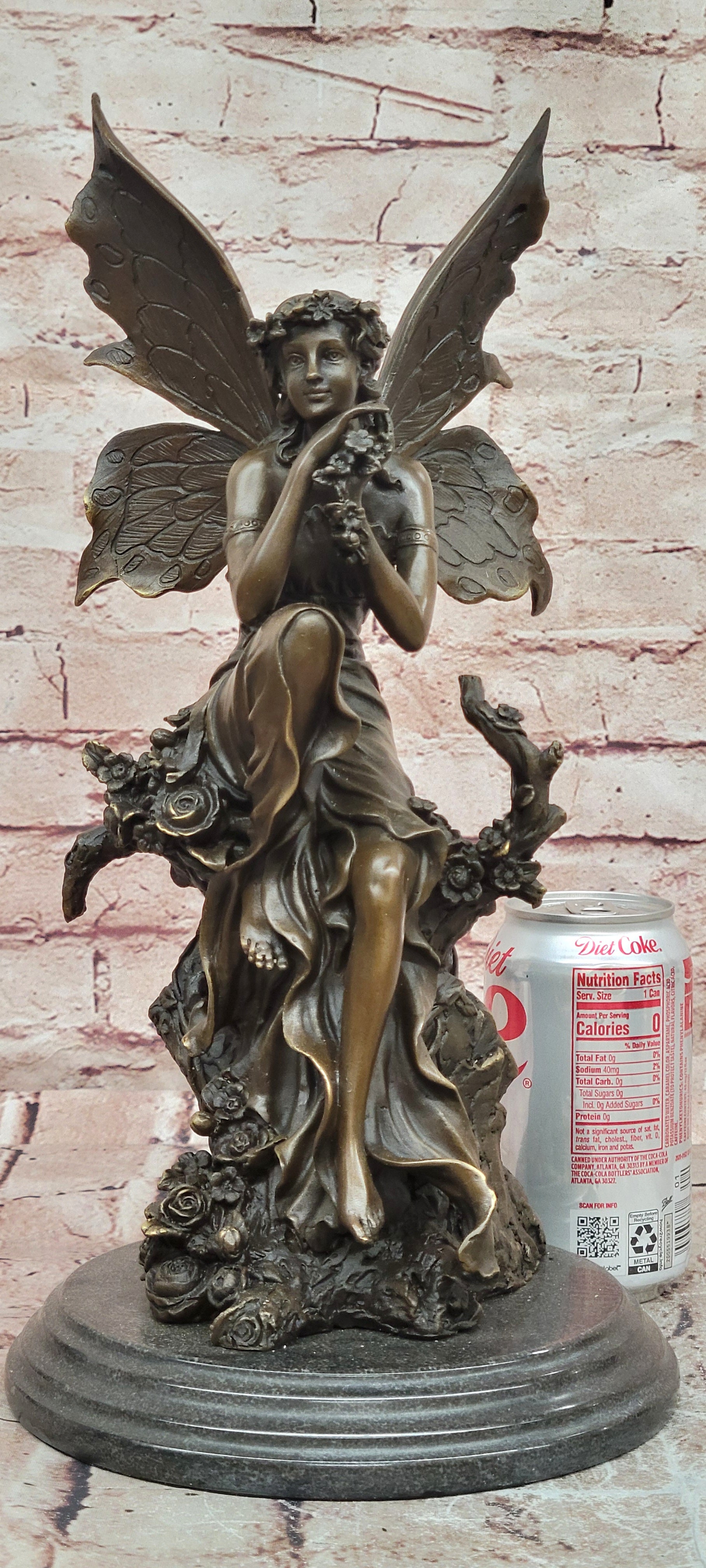 Cesaro Winged Fairy Bronze Statue Highly Detailed Mythical Artwork Art