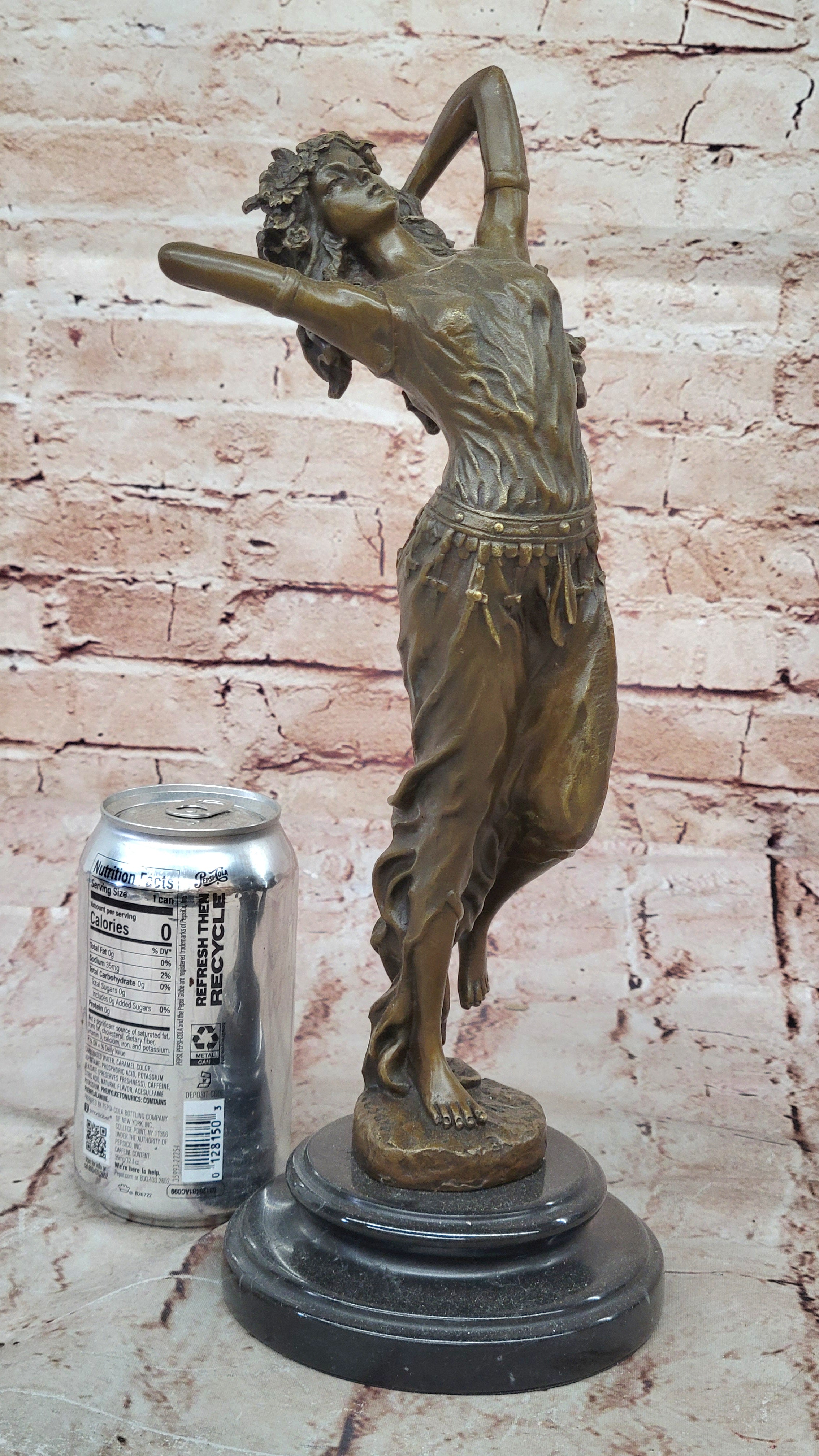 Handcrafted Detailed Museum Quality Artwork Arabian Woman Bronze Sculpture