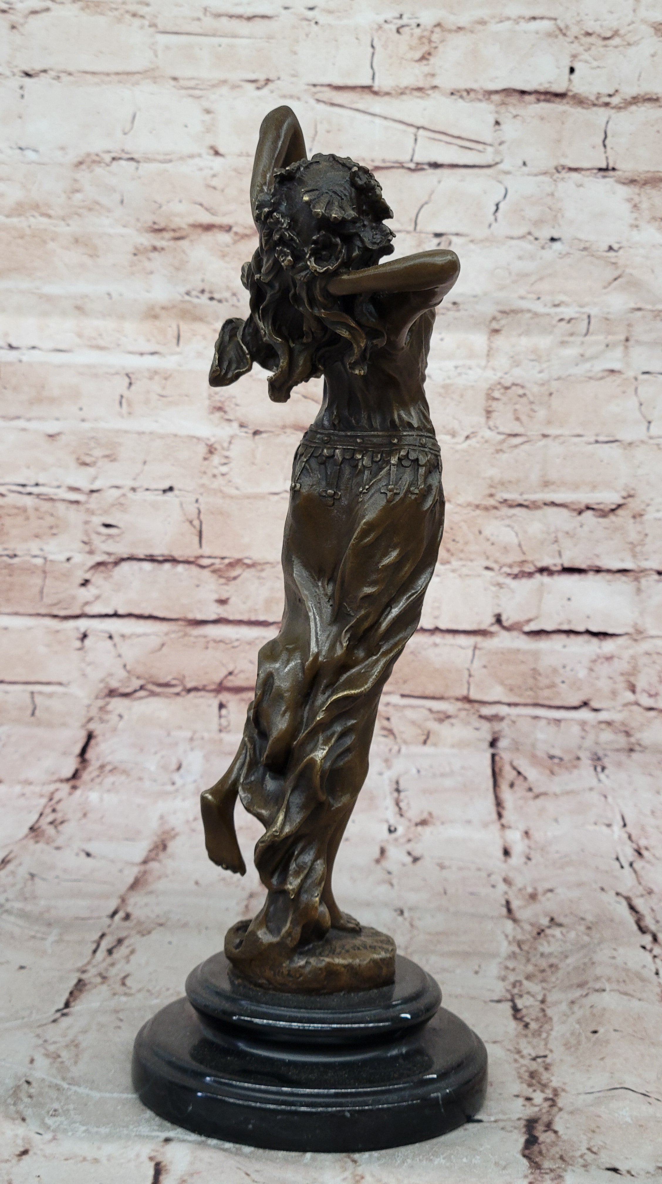 Handcrafted Detailed Museum Quality Artwork Arabian Woman Bronze Sculpture