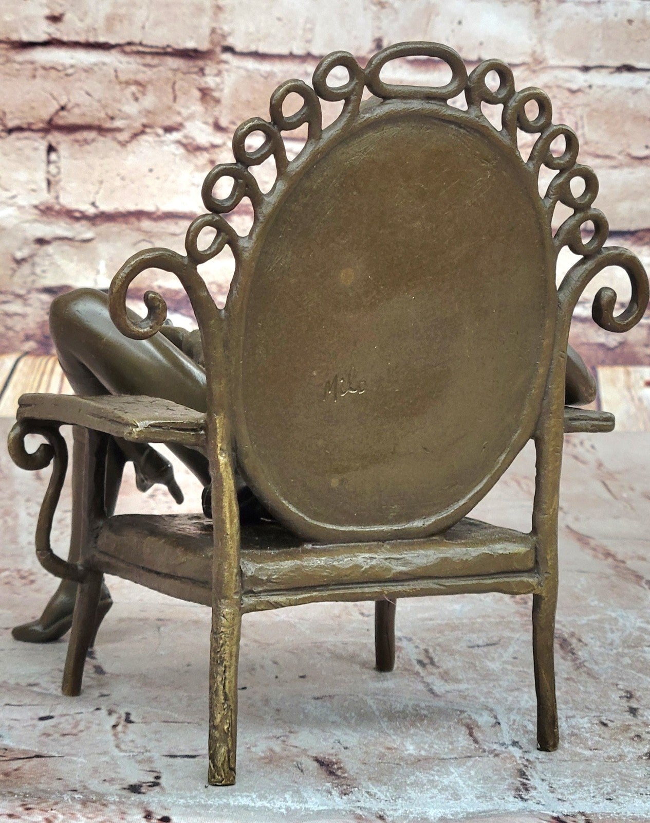 Handcrafted Detailed Bronze Masterpiece Art Deco by Cesaro Sculpture Figure Sale