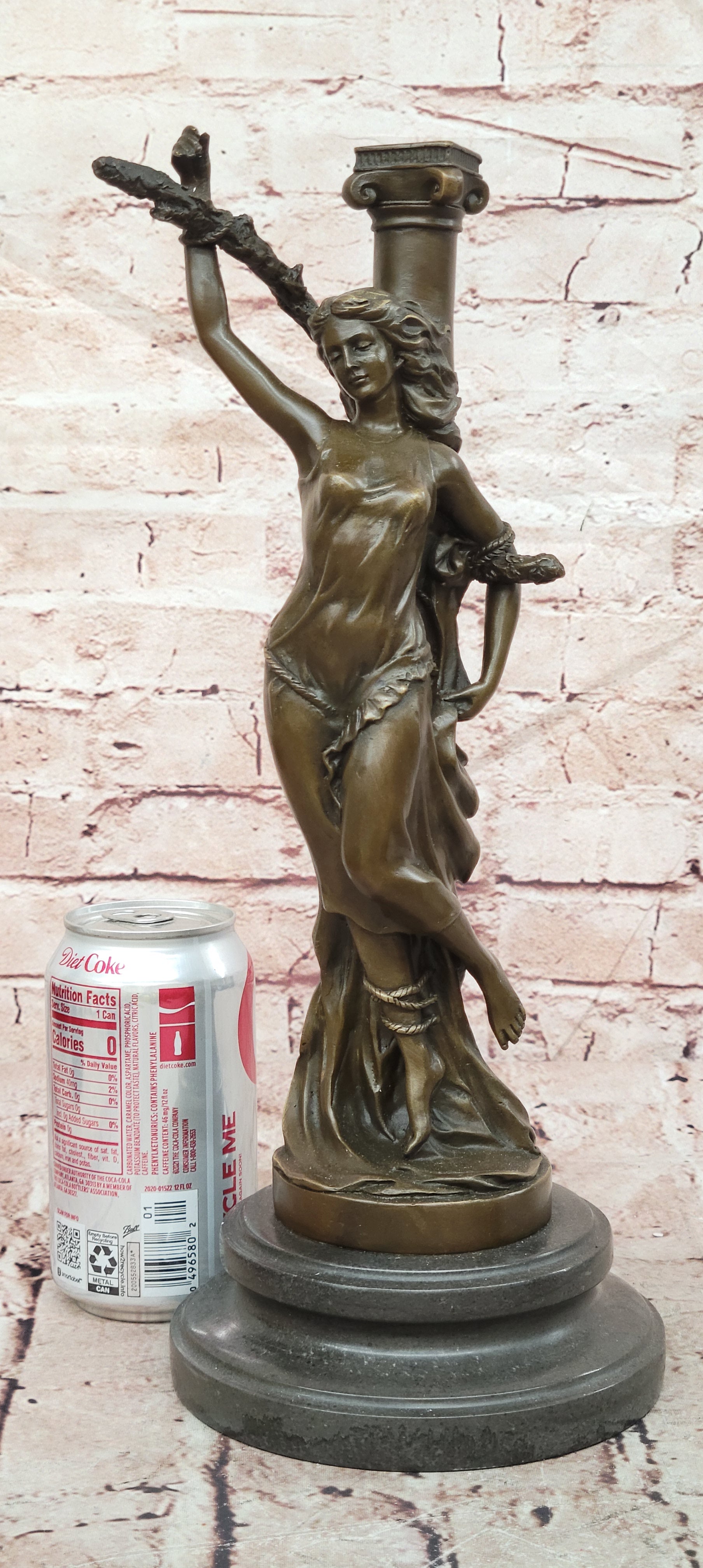 Bronze French Heroine Joan of Arc Figurine Signed Nick Fine Art Collectible