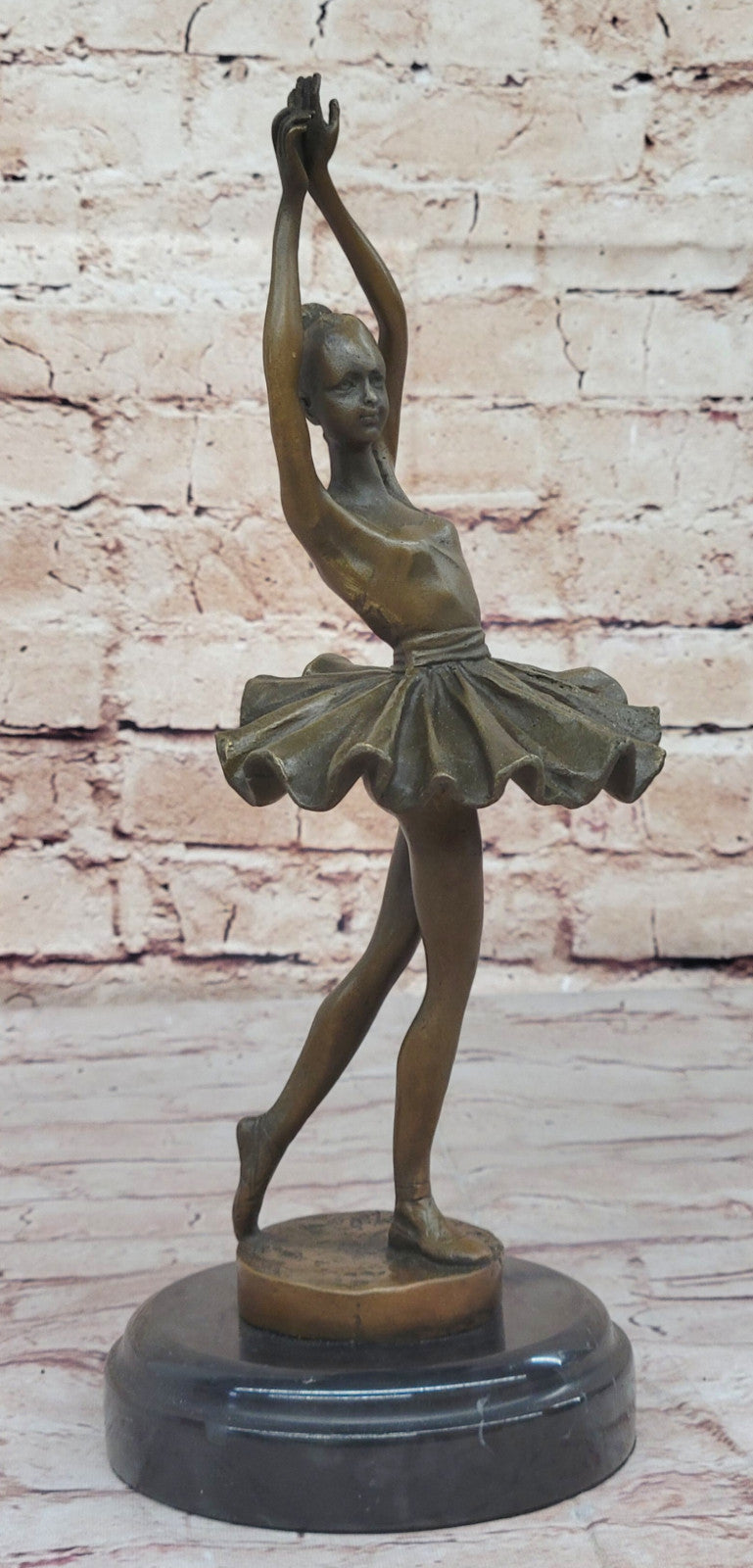 Miguel Lopez (Milo) Artwork: Genuine Bronze Prima Ballerina, Home Office Decor