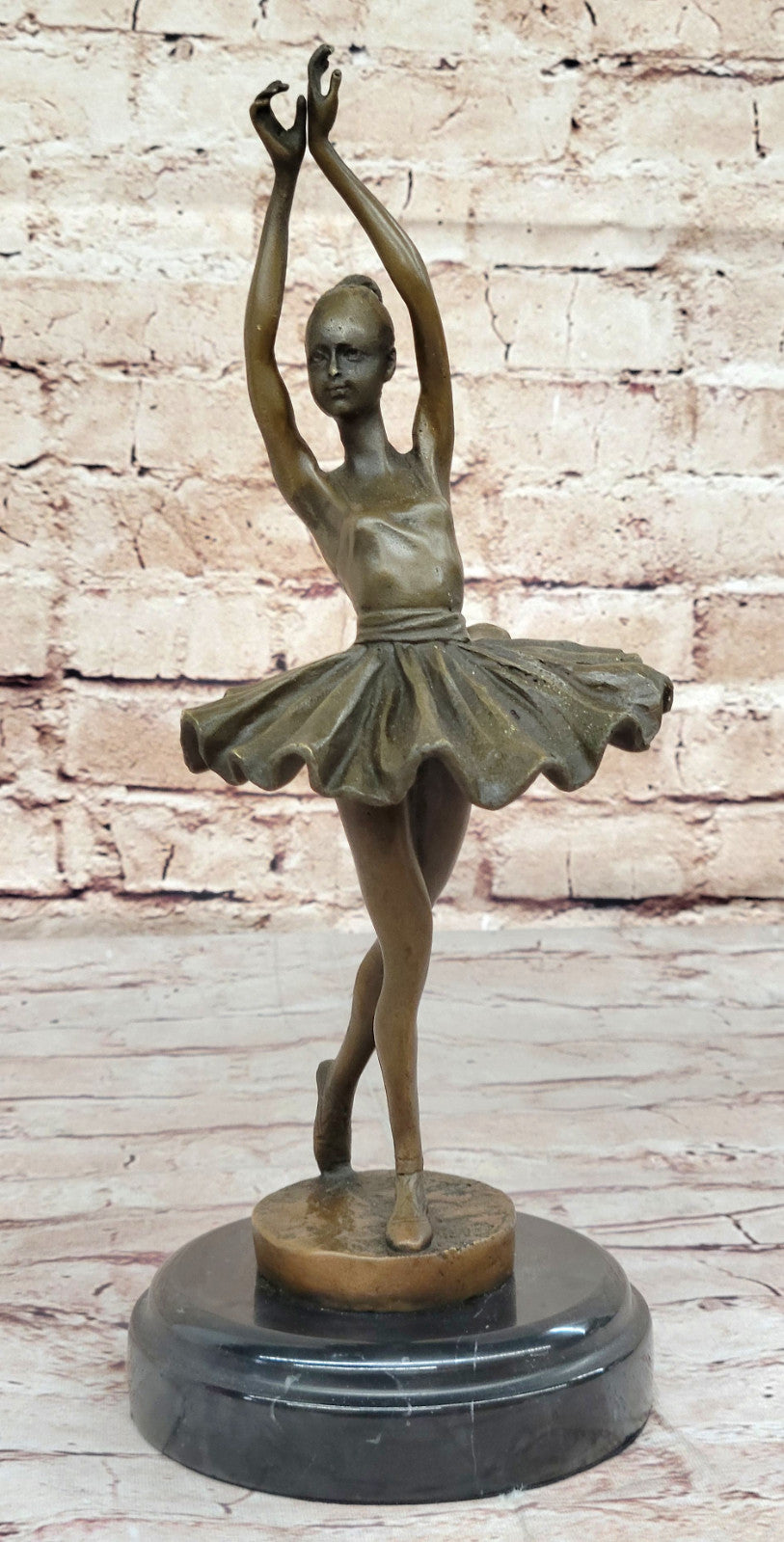 Miguel Lopez (Milo) Artwork: Genuine Bronze Prima Ballerina, Home Office Decor