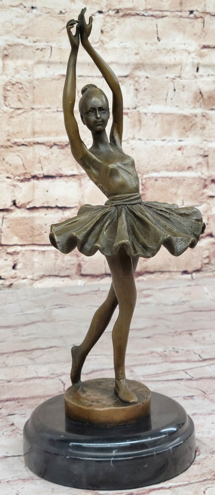 Miguel Lopez (Milo) Artwork: Genuine Bronze Prima Ballerina, Home Office Decor