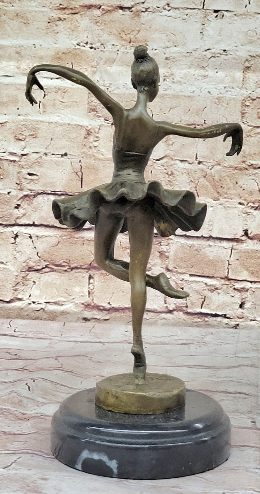 Graceful Dance Lover Bronze Statue: Art Deco Ballet Dancer Sculpture Sale