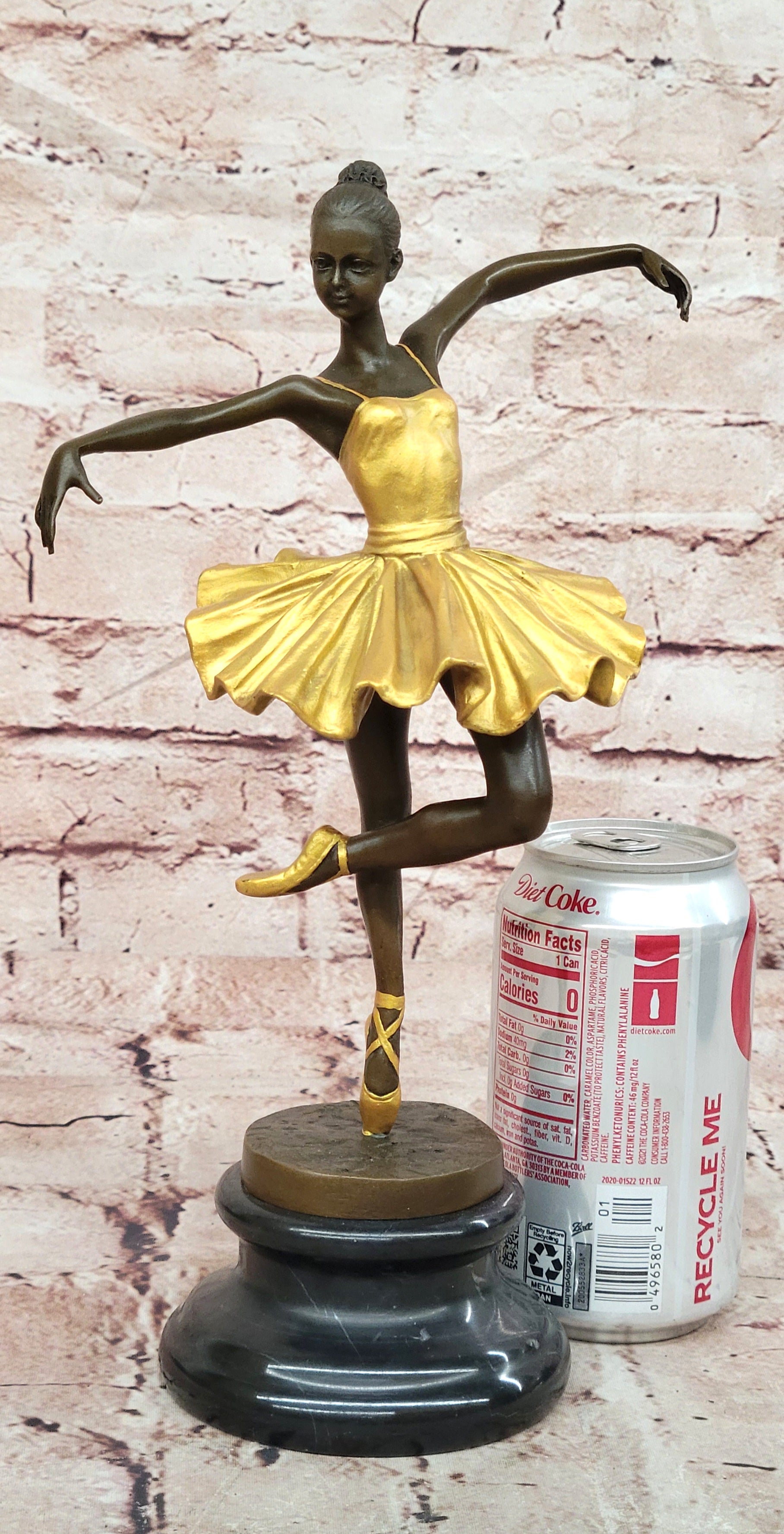Milo Art Nouveau Bronze Dancer Sculpture Elegant Ballerina Figurine Statue
