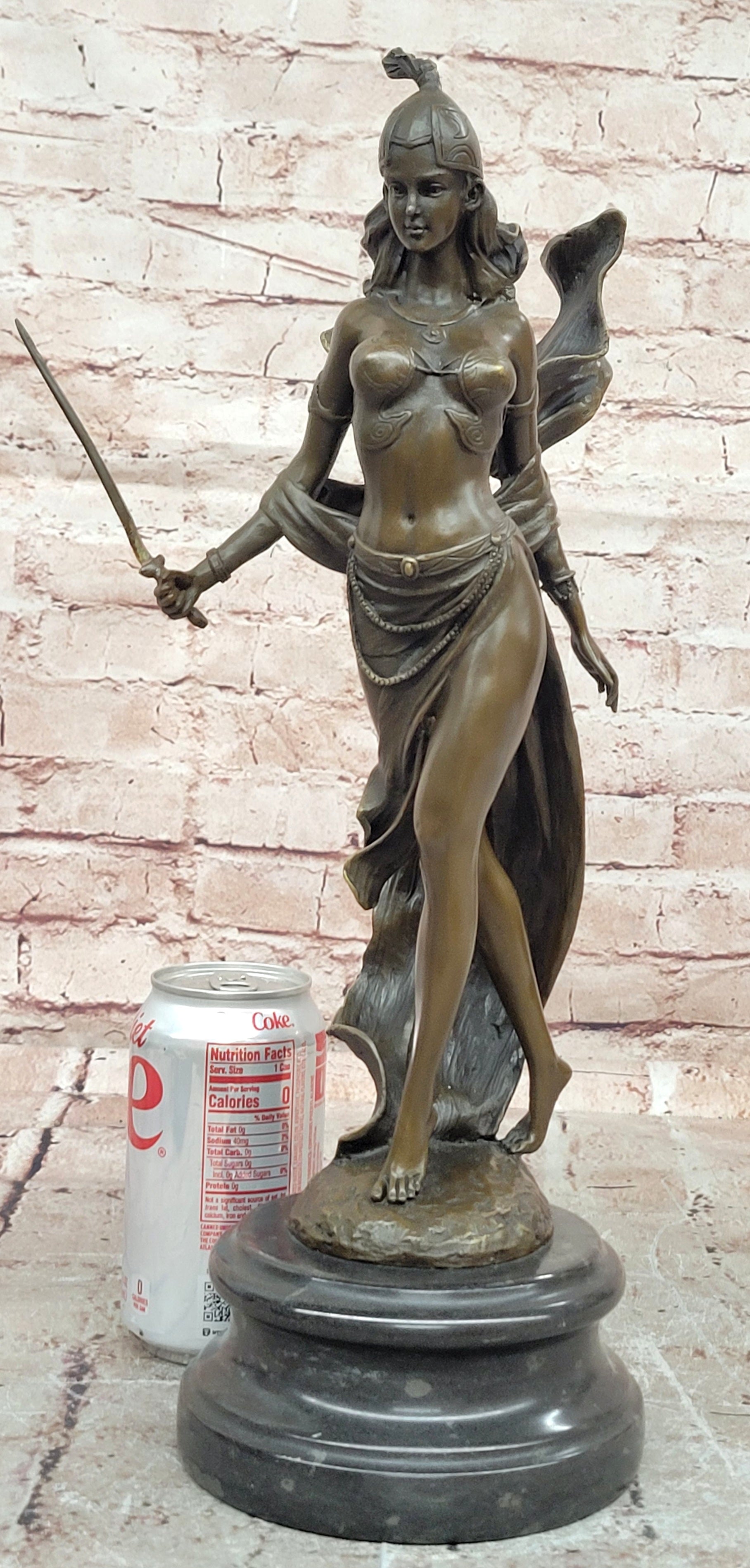 Signed Milo Bronze Sword Dancer Sculpture Detailed Fine Art Collector Piece