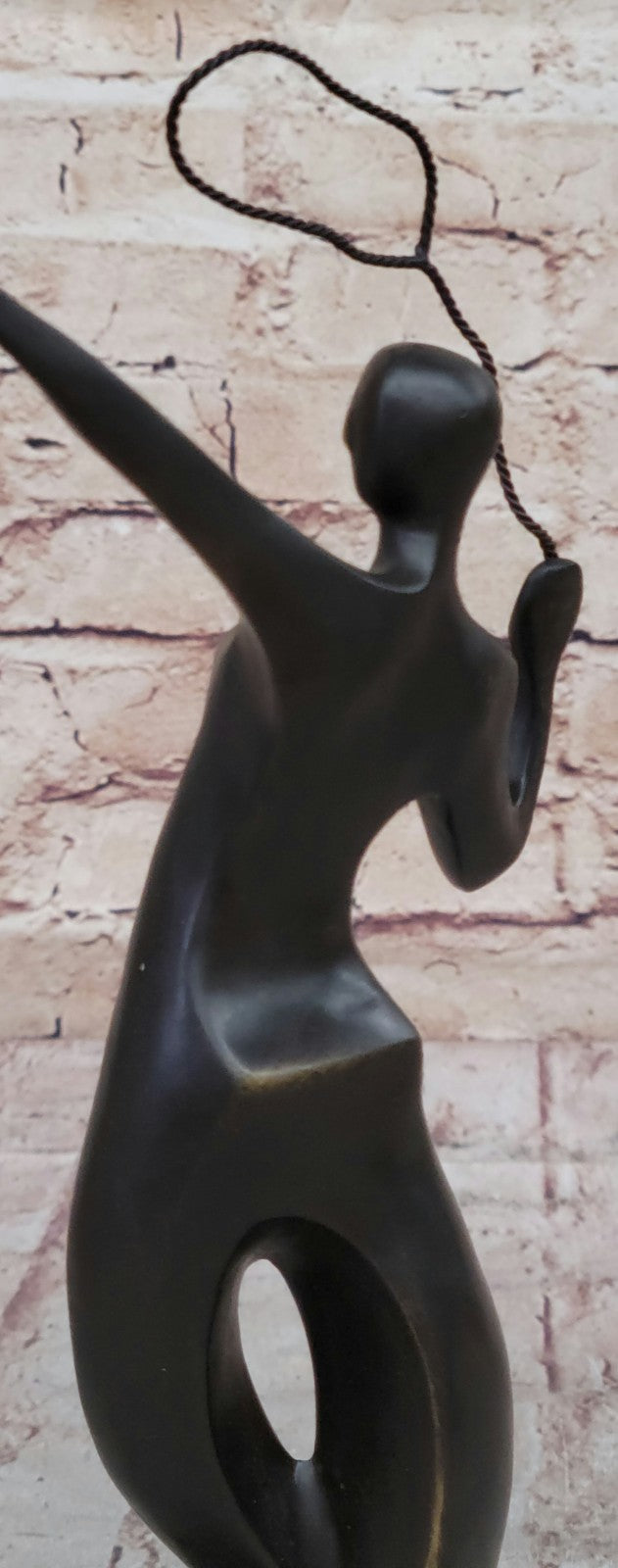 Tennis players sports figure bronze sculpture marble base cup Gift Decor