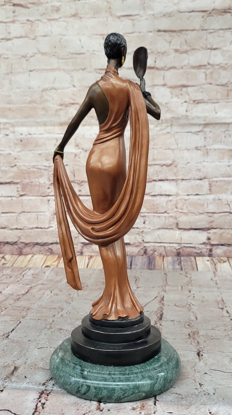 Art Deco Lady Statue - Female Dancer Sculpture Revue Dancer - Bronze Figurine Sale