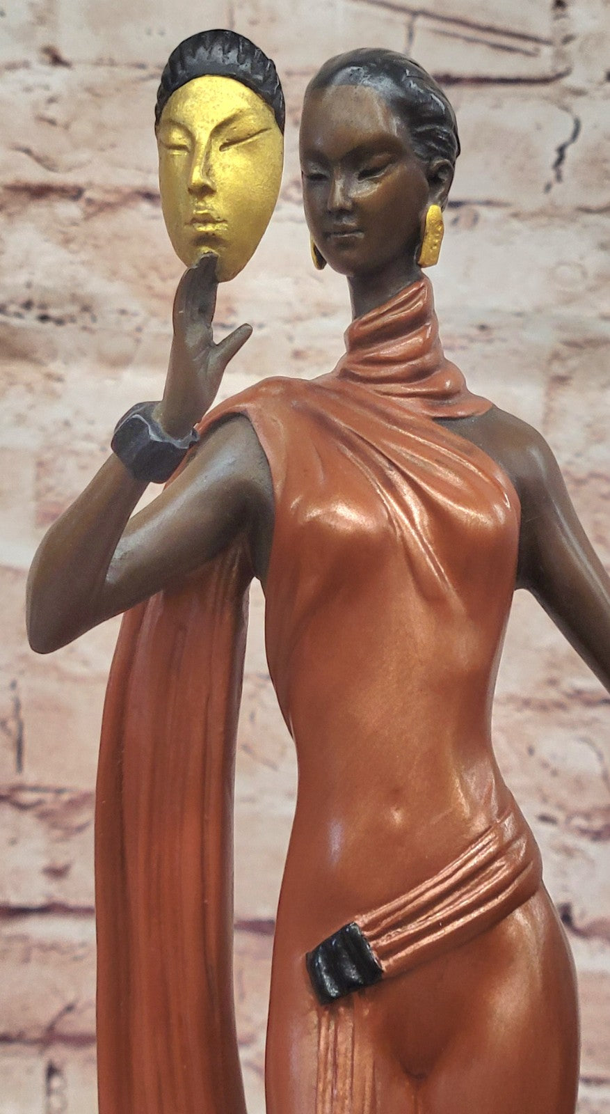 Art Deco Lady Statue - Female Dancer Sculpture Revue Dancer - Bronze Figurine Sale