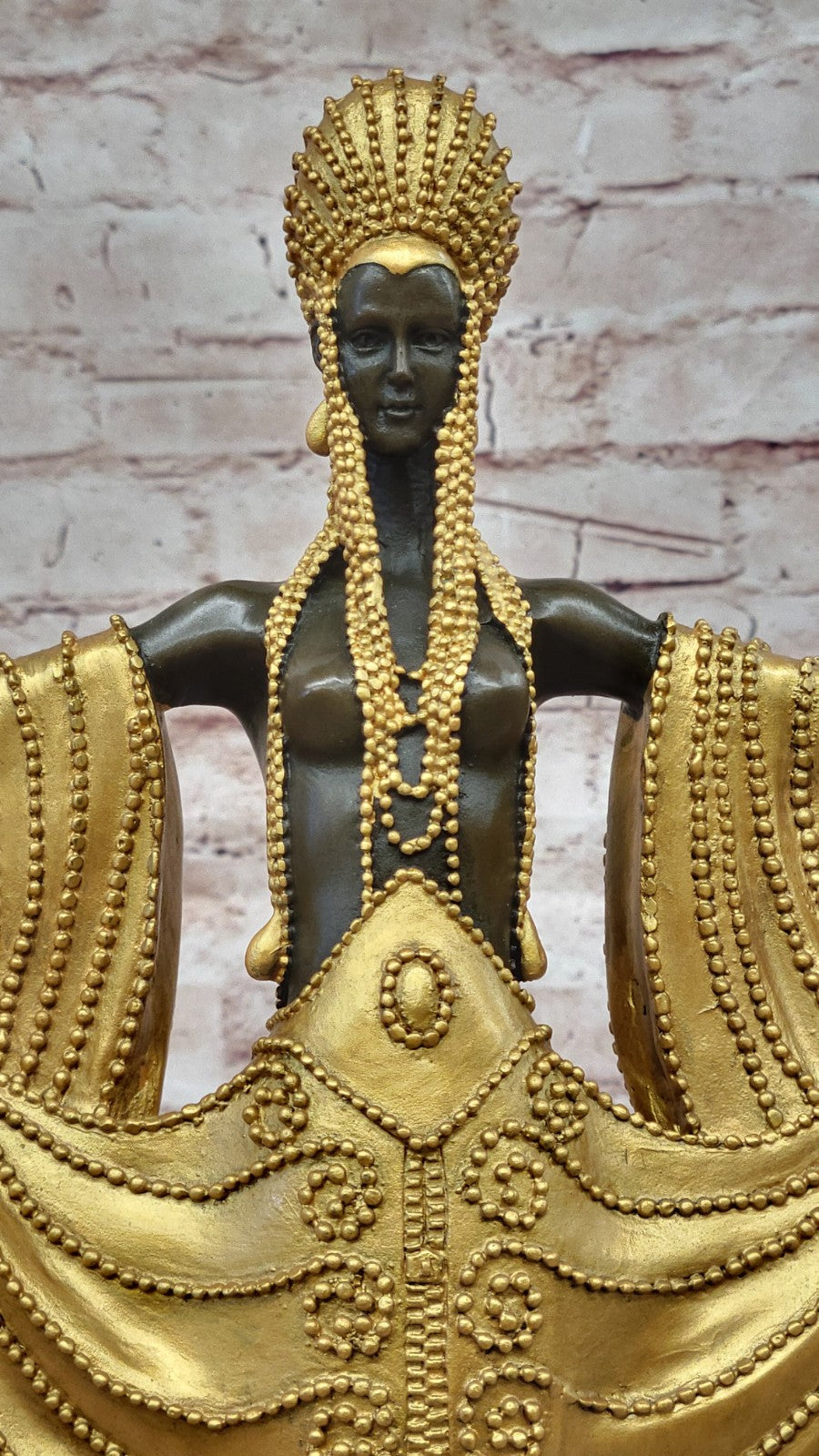 Elegant J. Erte Bronze Sculpture Radiance Art Deco Statue Hot Cast Collectible Figurine