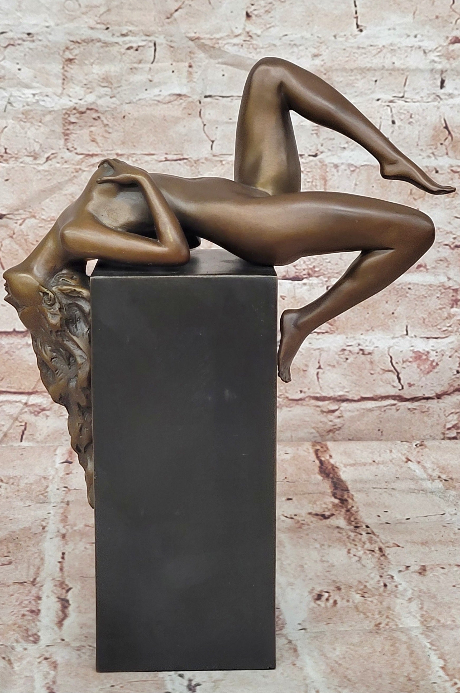 Bronze Art Deco Lady Statue Signed Nick Museum Quality Sculpture Artwork