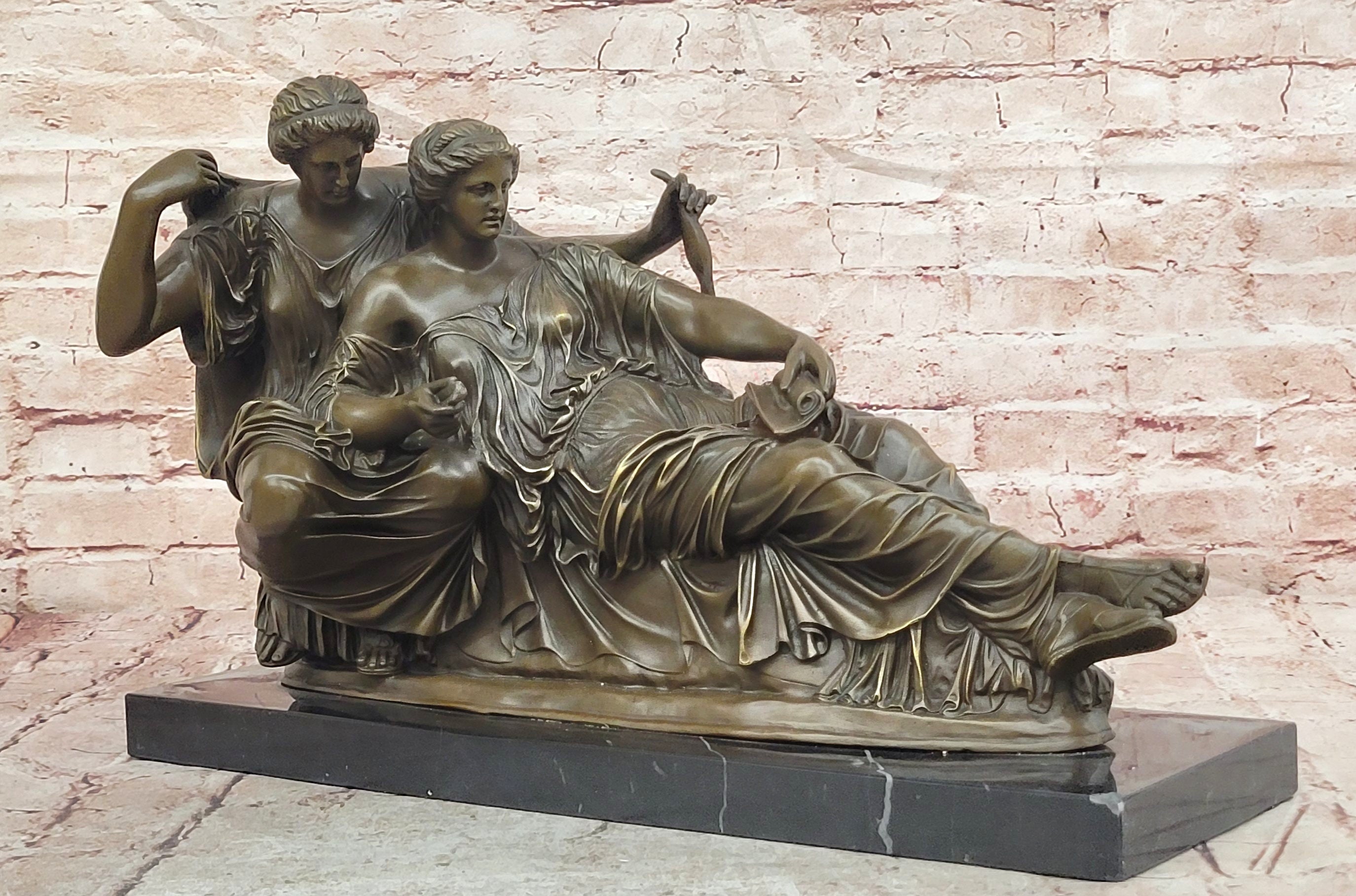 Bronze Classical Fates Statue Group Sculpture Parthenon Inspired Collectible Art