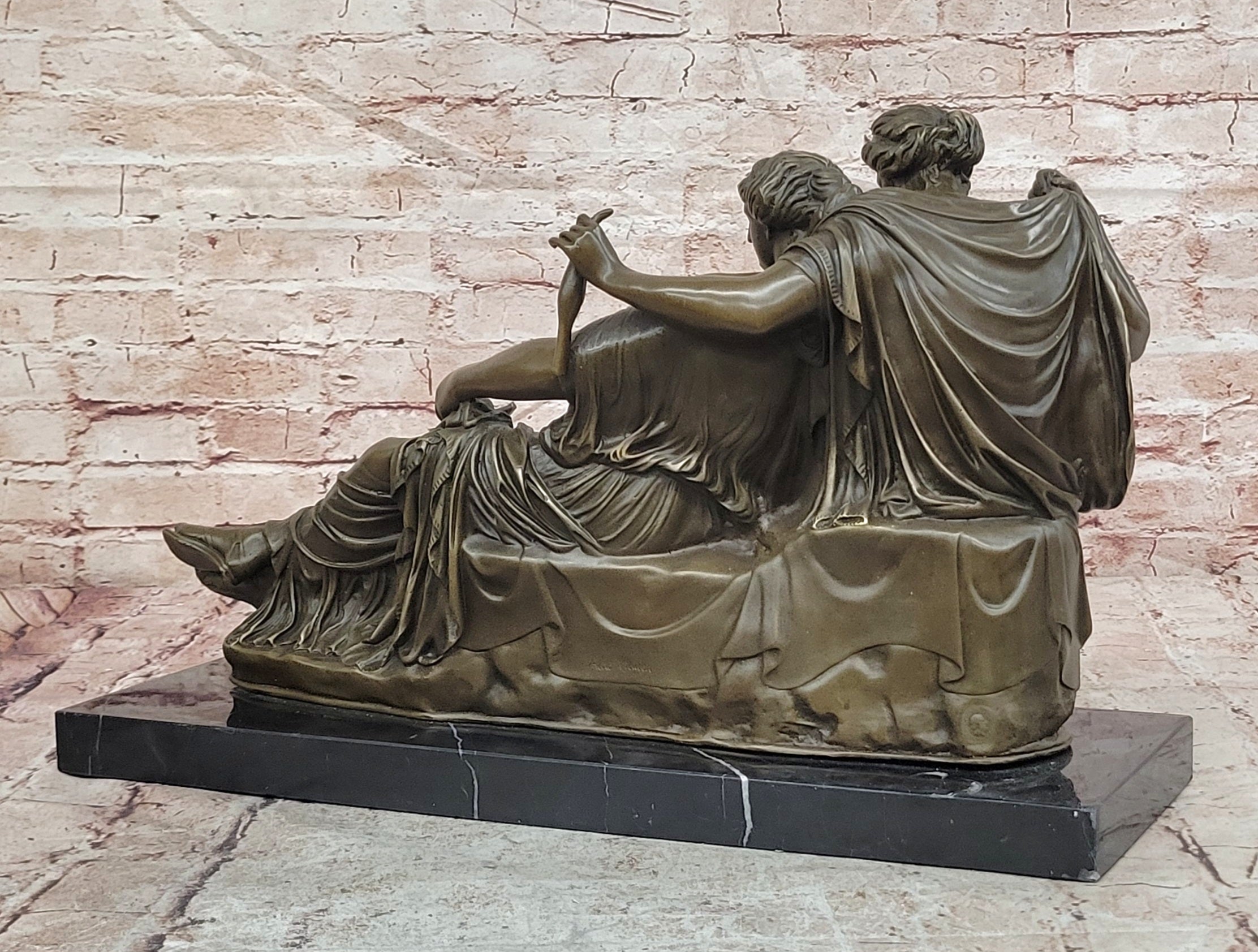 Bronze Classical Fates Statue Group Sculpture Parthenon Inspired Collectible Art