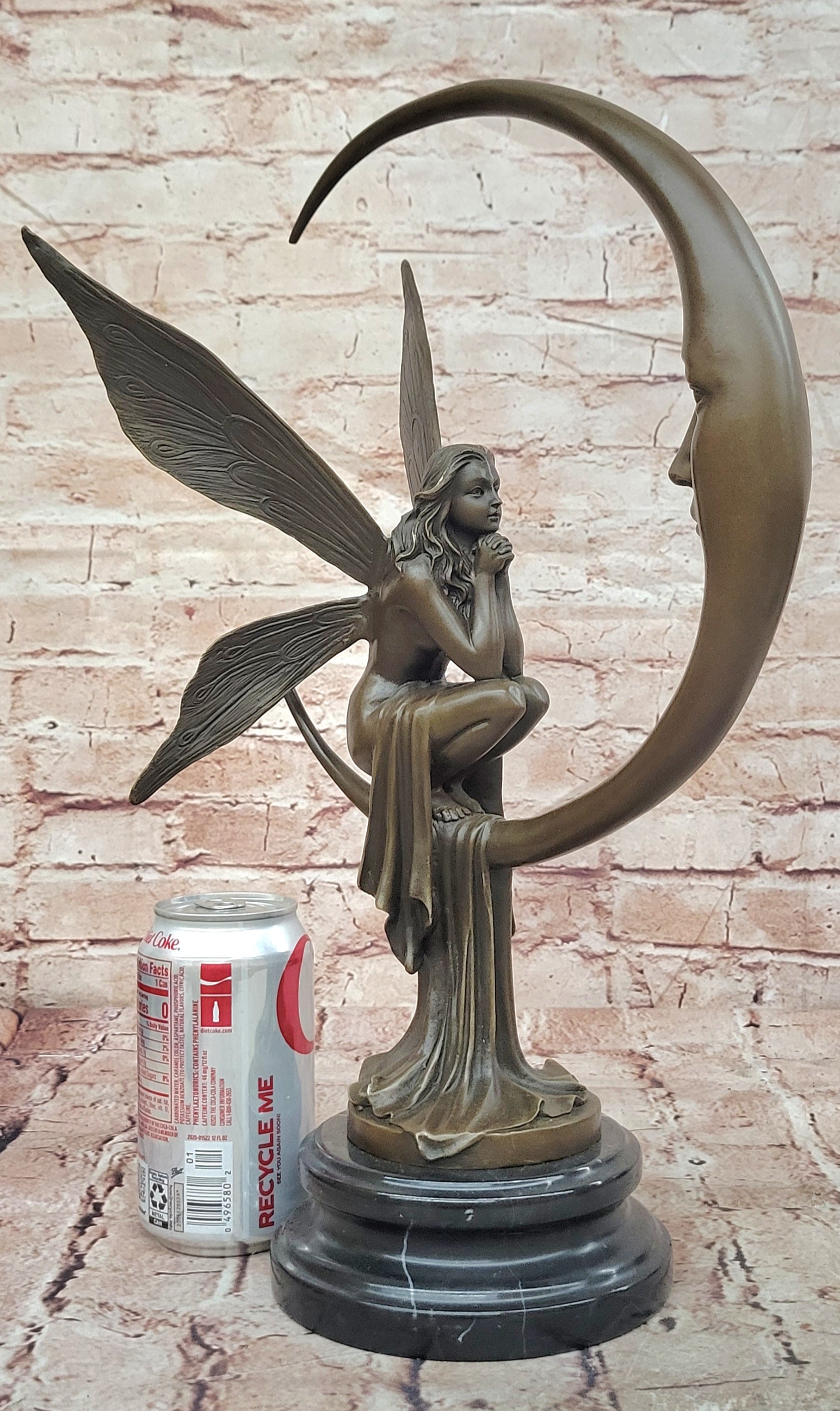 Bronze Celestial Dream Fairy Figurine Signed Mario Nick Fantasy Sculpture