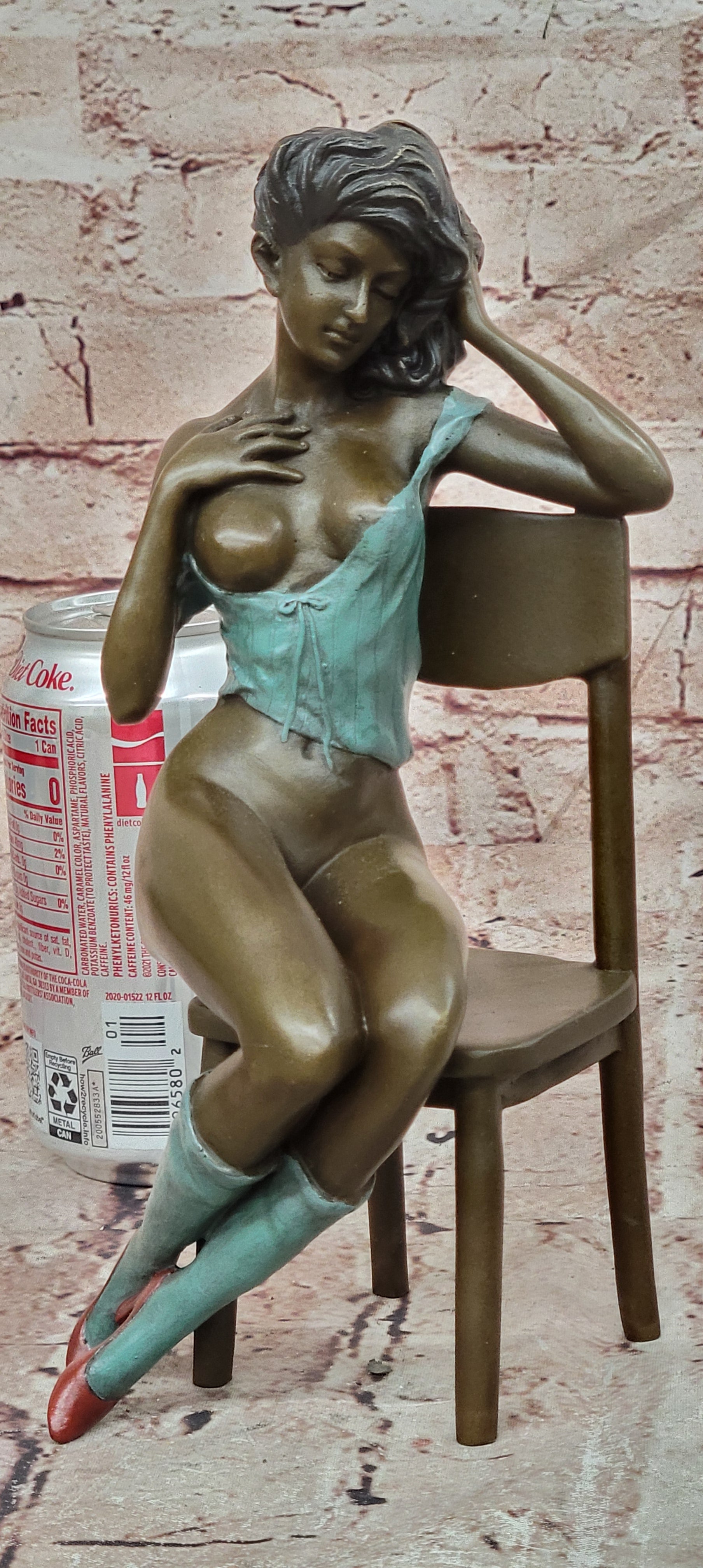 Milo Bronze Woman Seated Sculpture Contemporary Fine Art Collectible Statue