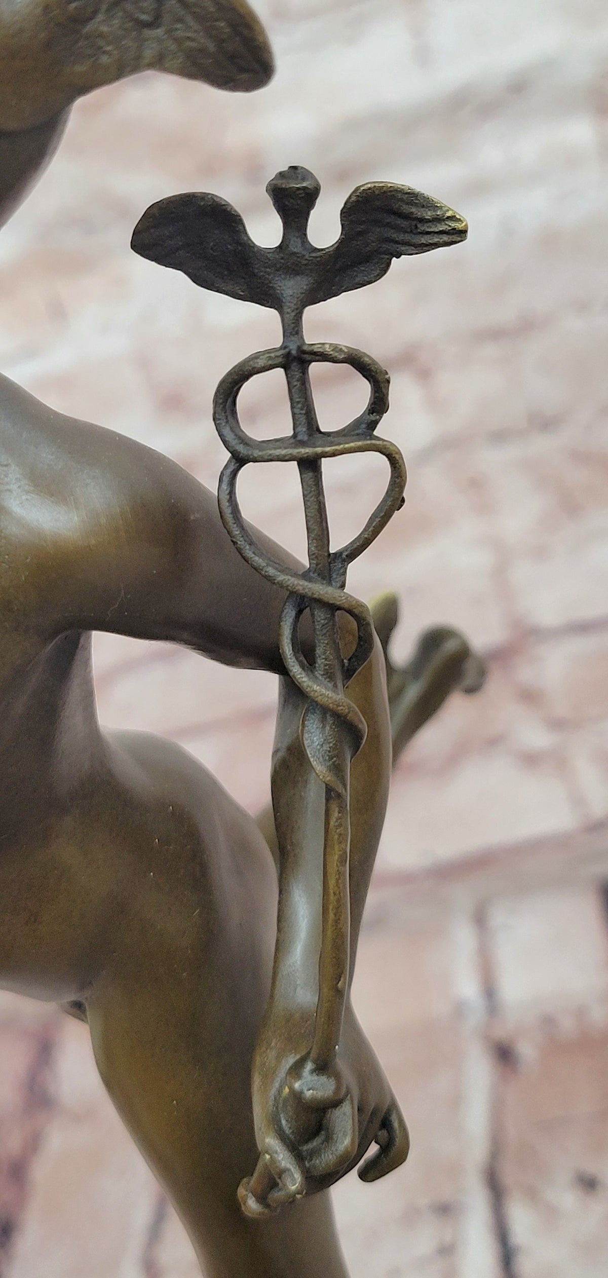 Lost Wax Bronze Flying Mercury Statue Classical Masterwork Art