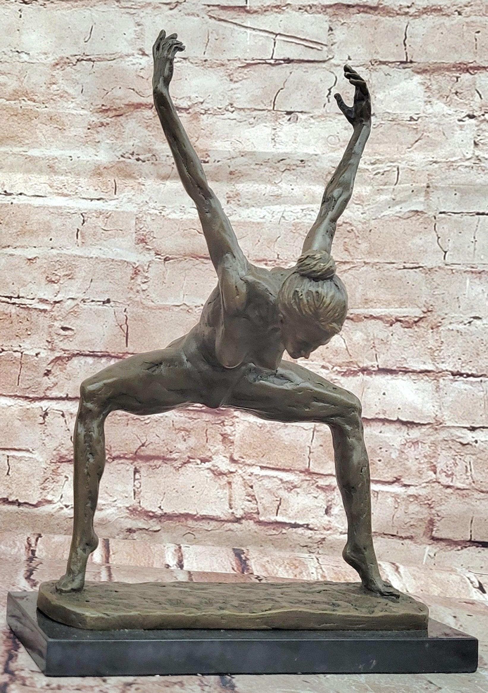 Milo Bronze Abstract Dancer Sculpture Sophisticated Modern Fine Art Piece
