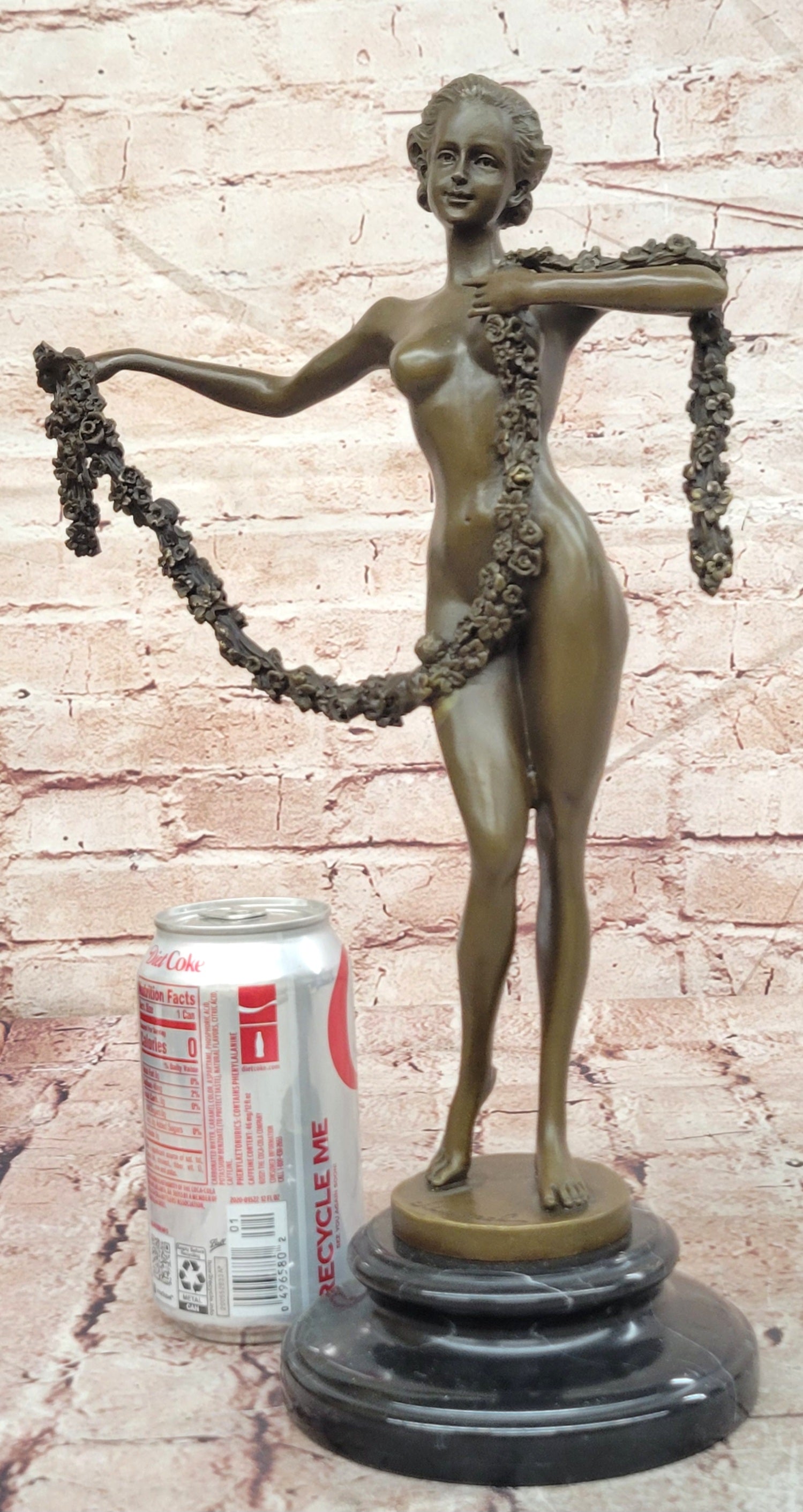 Bronze Elegant Woman Sculpture Joseph Lorenzl Art Deco Fine Art Decor