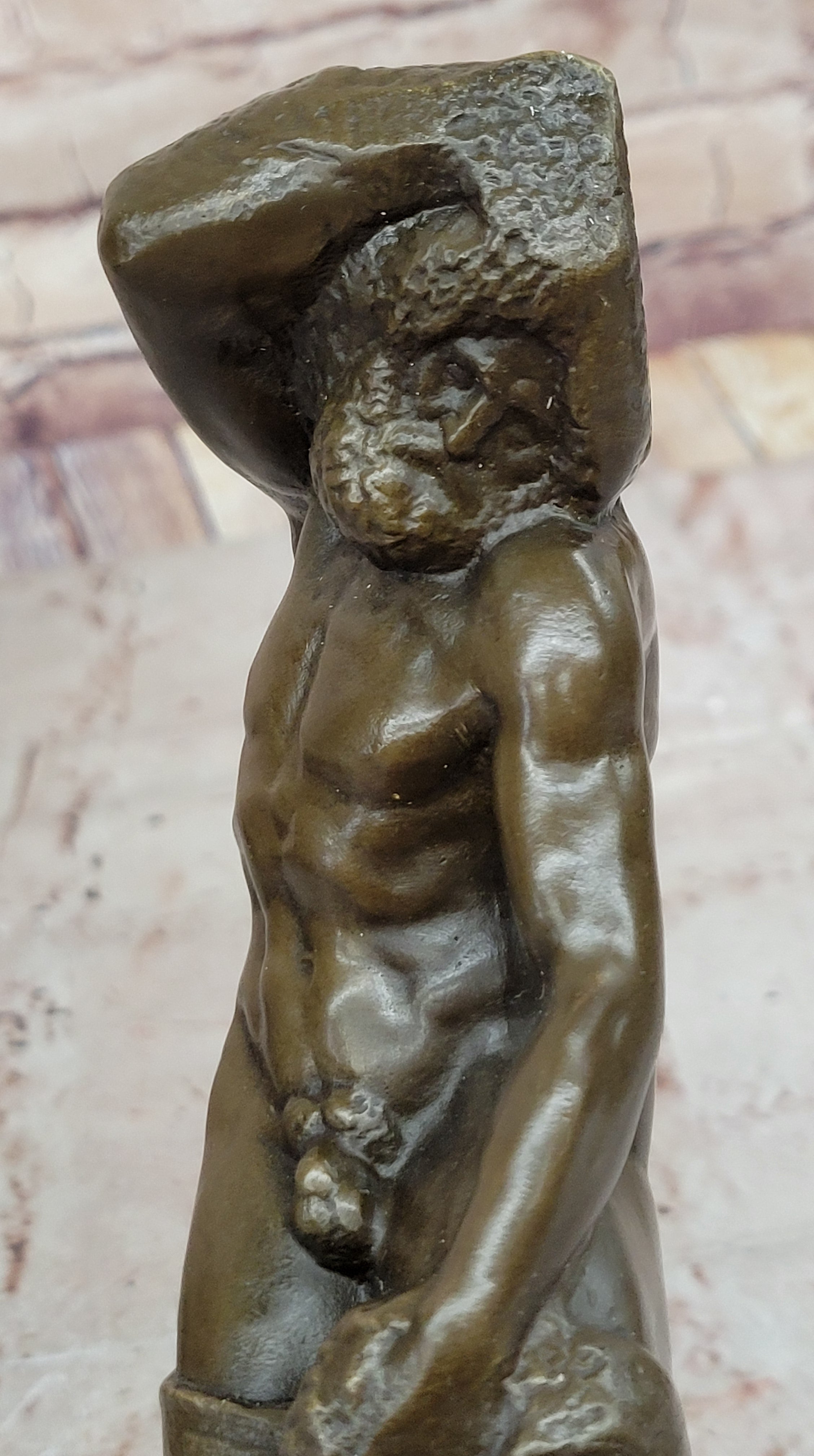 The Prisoner Bronze Statue by Michelangelo Hot Cast Classic Art Office Decor