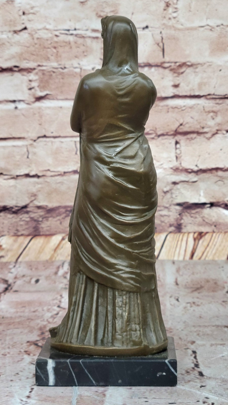 J. Patoue Signed Bronze Female Figure – Vintage Art Deco Collectible Statue
