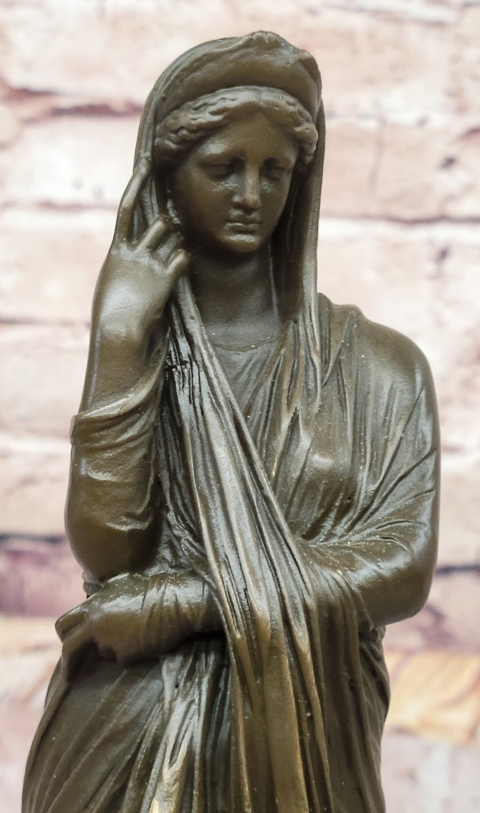 J. Patoue Signed Bronze Female Figure – Vintage Art Deco Collectible Statue