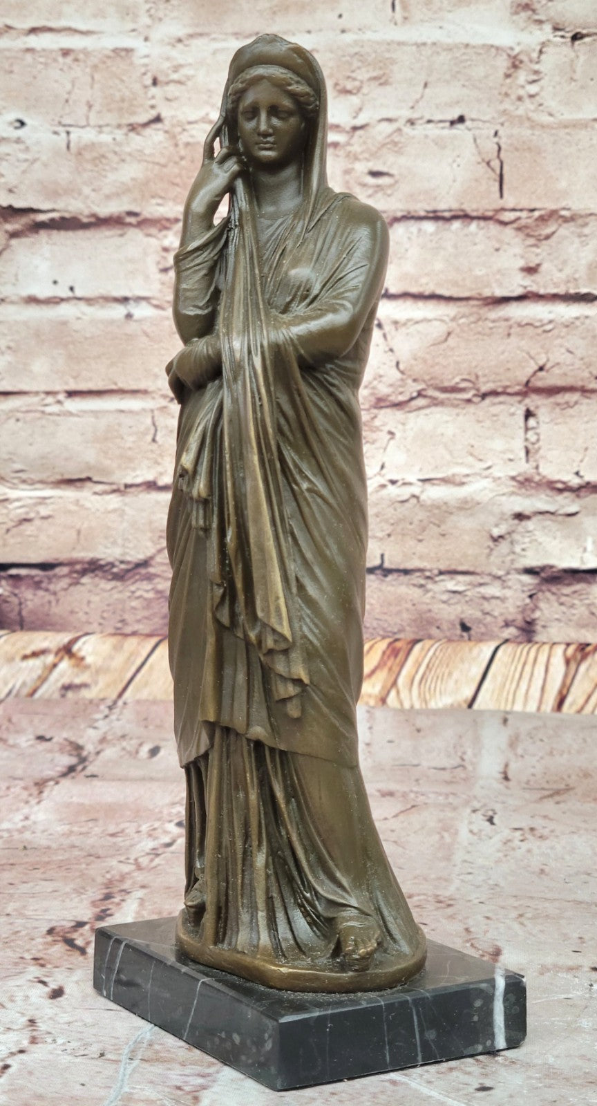 J. Patoue Signed Bronze Female Figure – Vintage Art Deco Collectible Statue