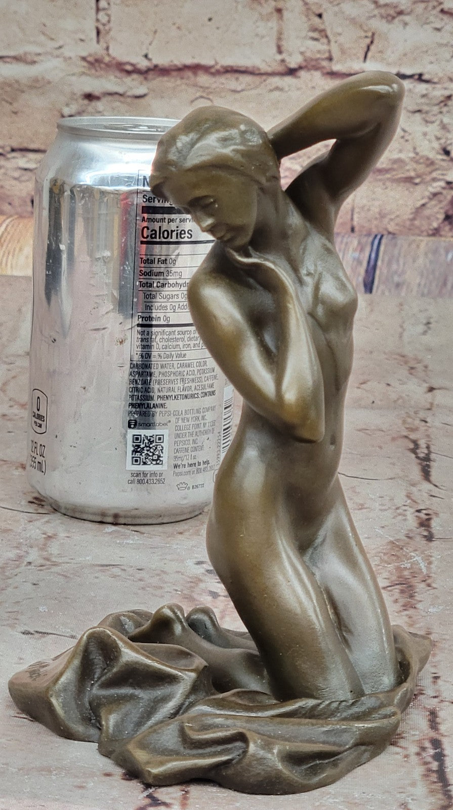 Mavchi Art Deco Naked Girl Bronze Sculpture Hot Cast Elegant Home Decoration Statue