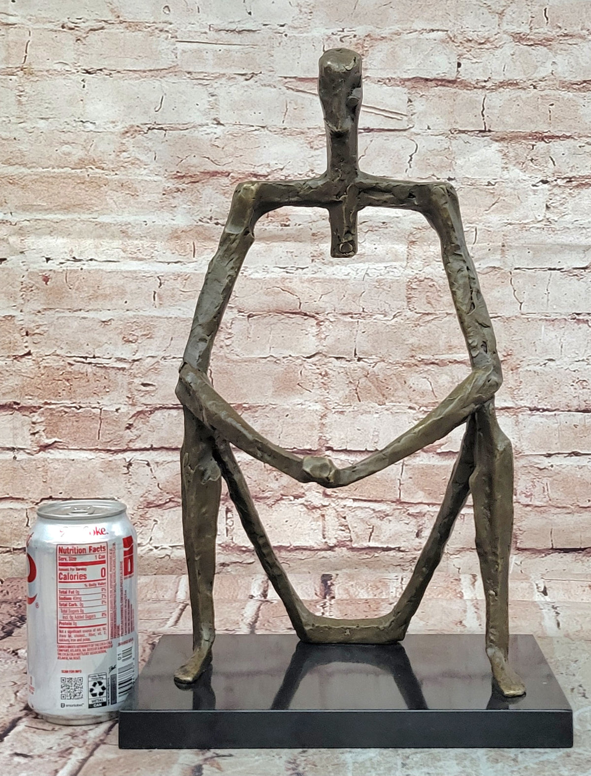 Juno Bronze Surrealist Man Sculpture Modern Abstract Figurine Art Decor