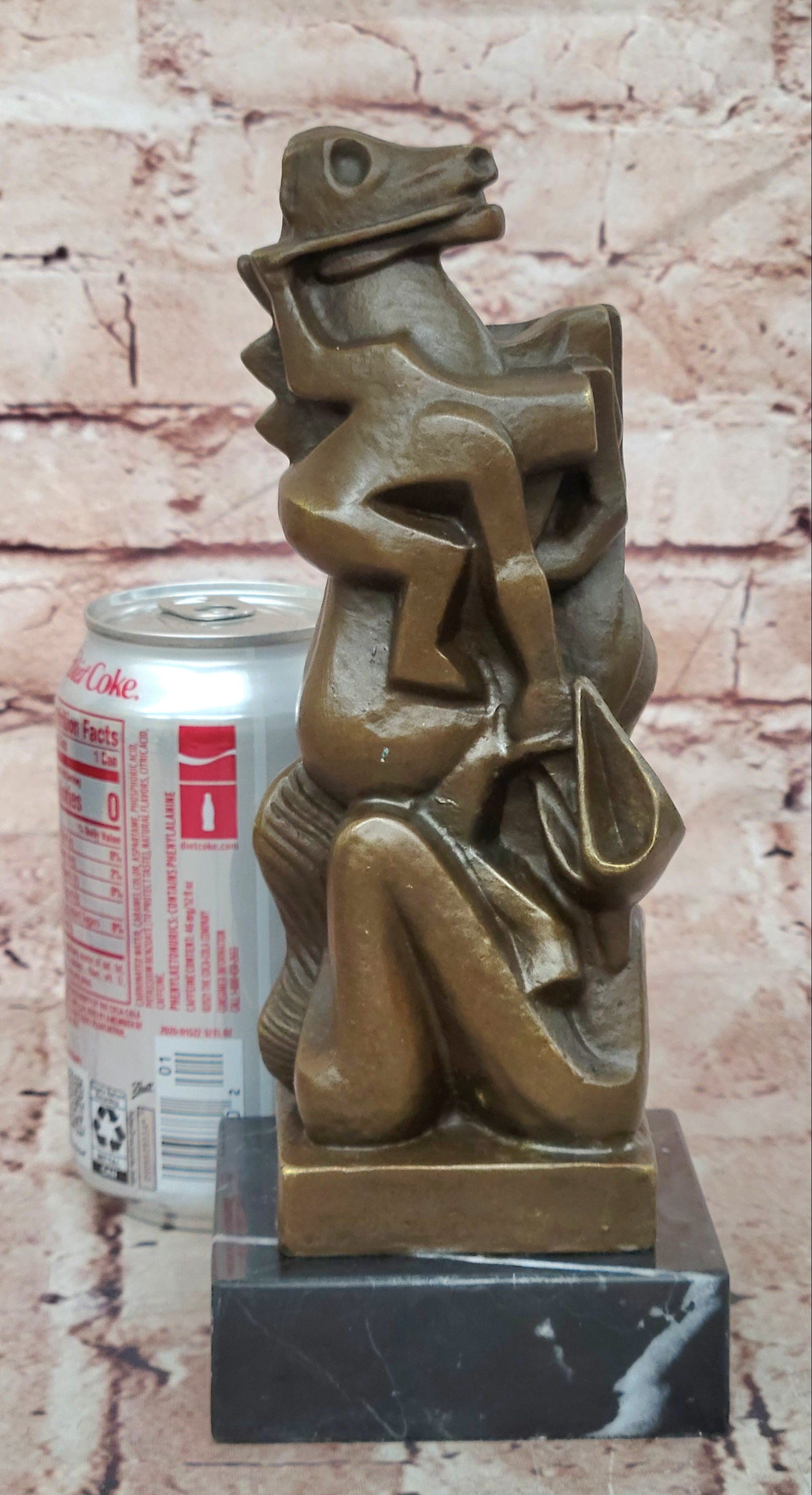 Willem Reijers Inspired Bronze Woman Horse Sculpture Mid Century Art Statue
