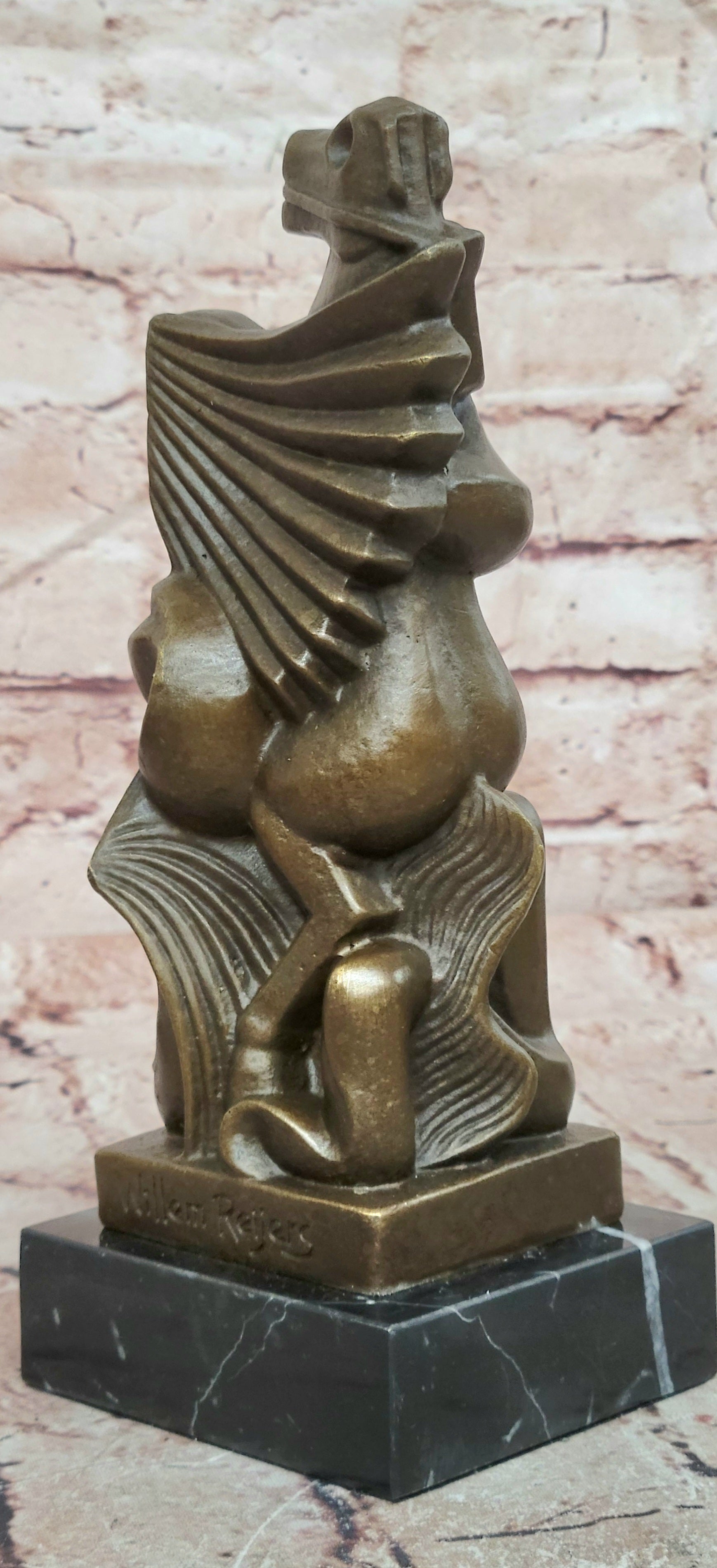 Willem Reijers Inspired Bronze Woman Horse Sculpture Mid Century Art Statue