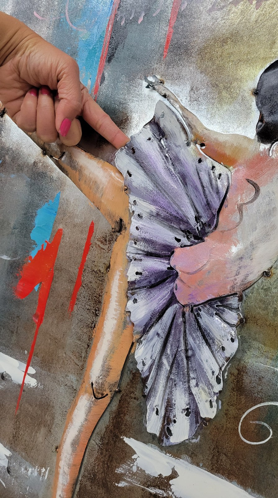 Beautiful 3D Ballerina Ballet Modern Abstract Artwork Detailed Painting Sale