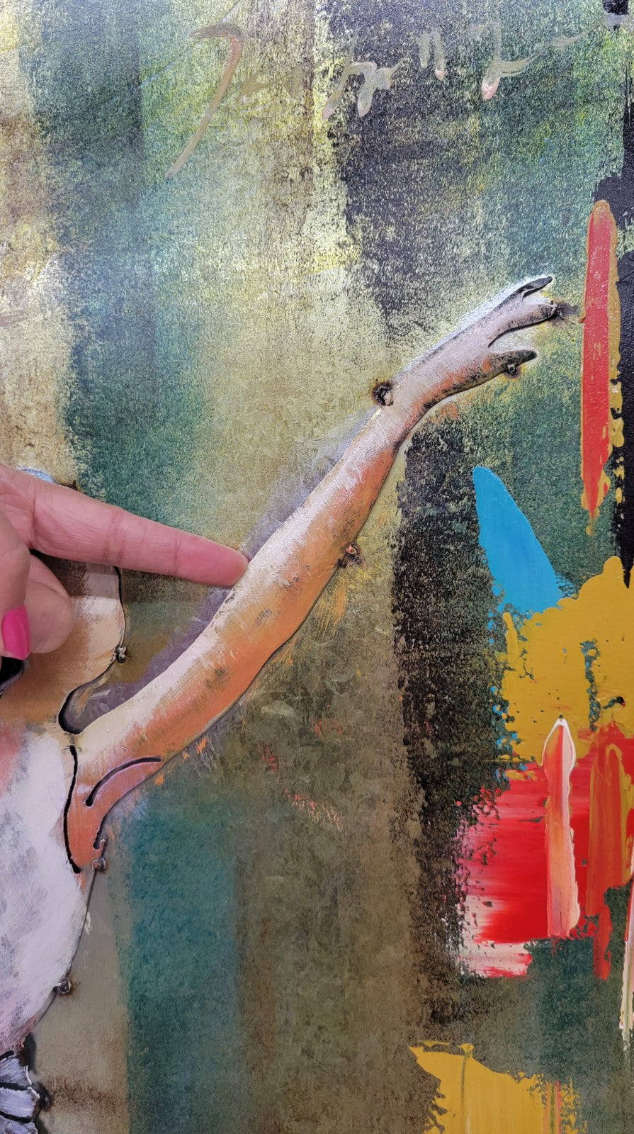 Beautiful 3D Ballerina Ballet Modern Abstract Artwork Detailed Painting Sale