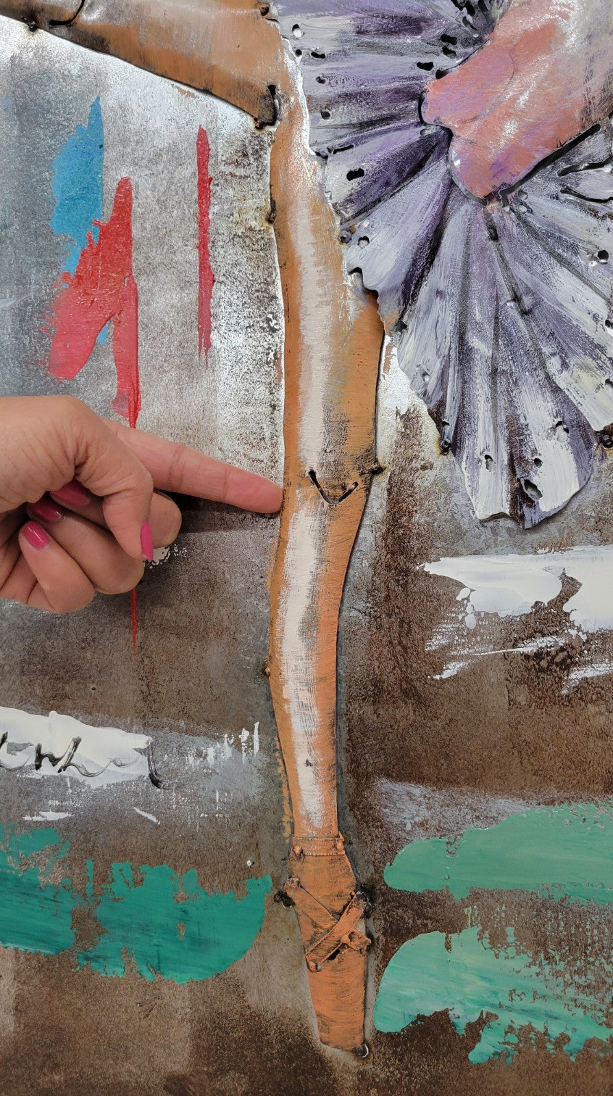 Beautiful 3D Ballerina Ballet Modern Abstract Artwork Detailed Painting Sale