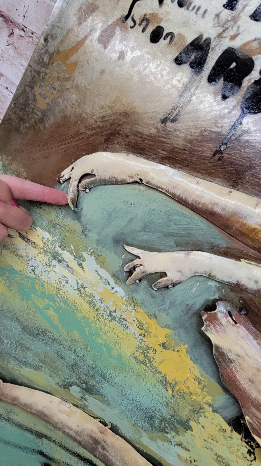 Charming Ballerina Baby girl Nursery Decor Ballerina Wall Art 3-D Painting