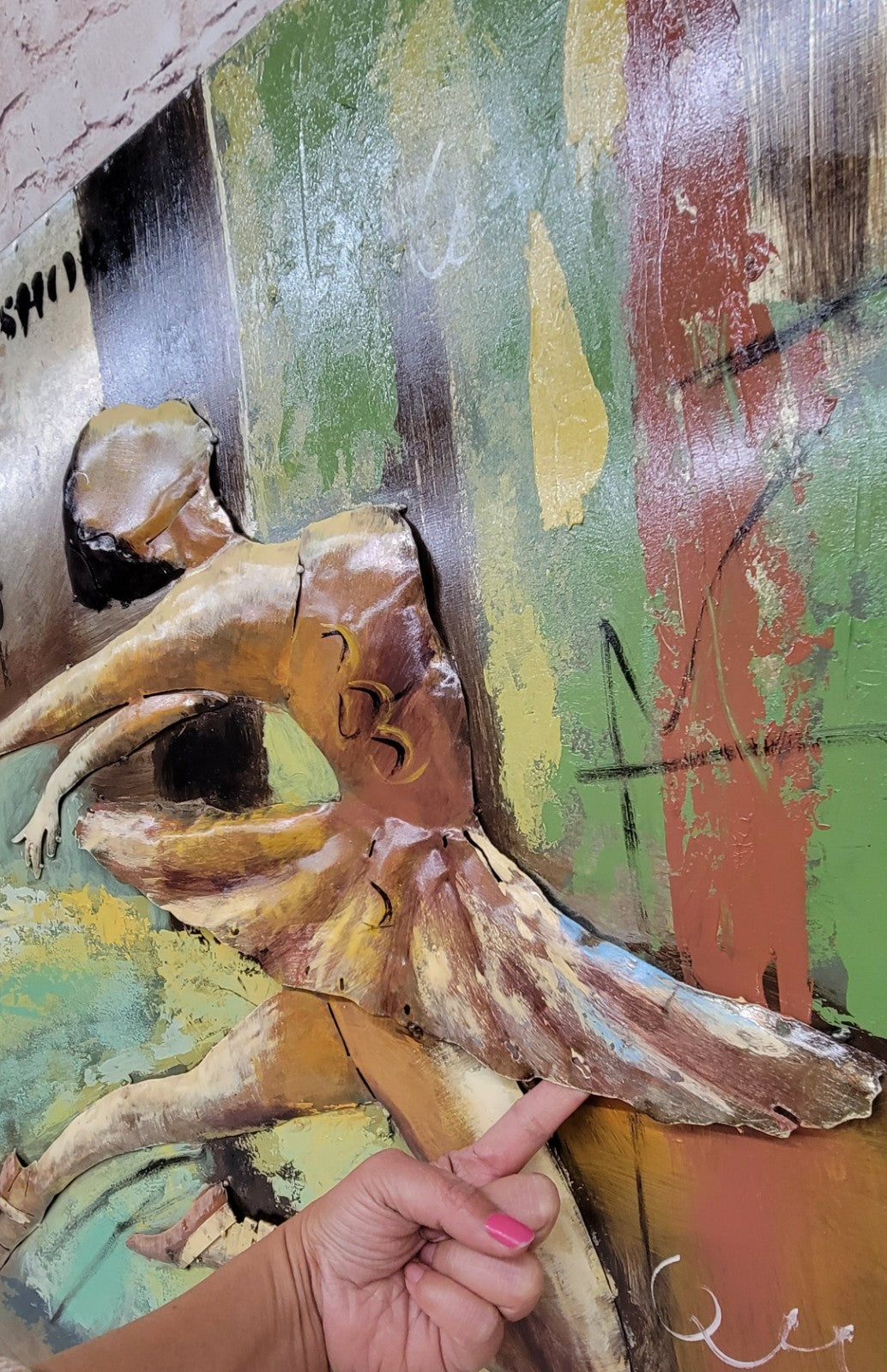 Charming Ballerina Baby girl Nursery Decor Ballerina Wall Art 3-D Painting