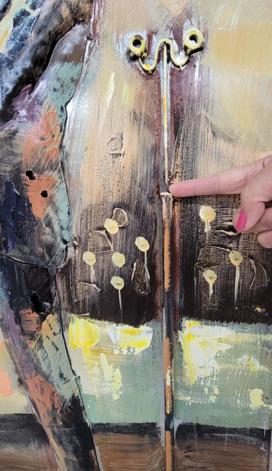 Romantic Paris 3D Artwork with Eiffel Tower and Birds Hand Painted Wall Decor