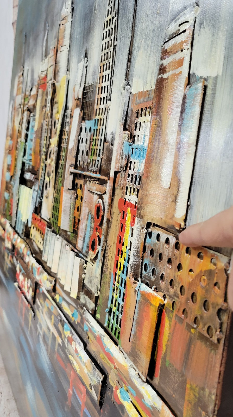 Designart New York City Manhattan Skyscrapers Cityscape Canvas Print - 32" X 40"