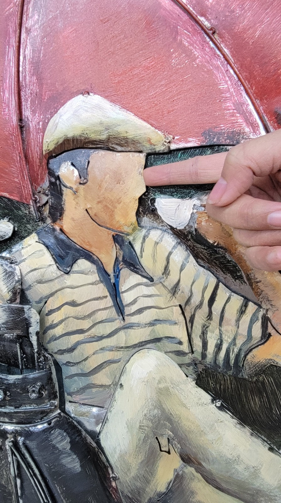 3D Golfer Painting wall art modern wall Art French home decor Indoor/Outdoor