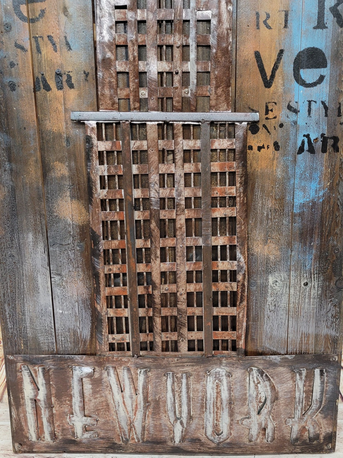 Chrysler Building 48-Inch Long Real Oak Wood Canvas Wall Art Decor Sale