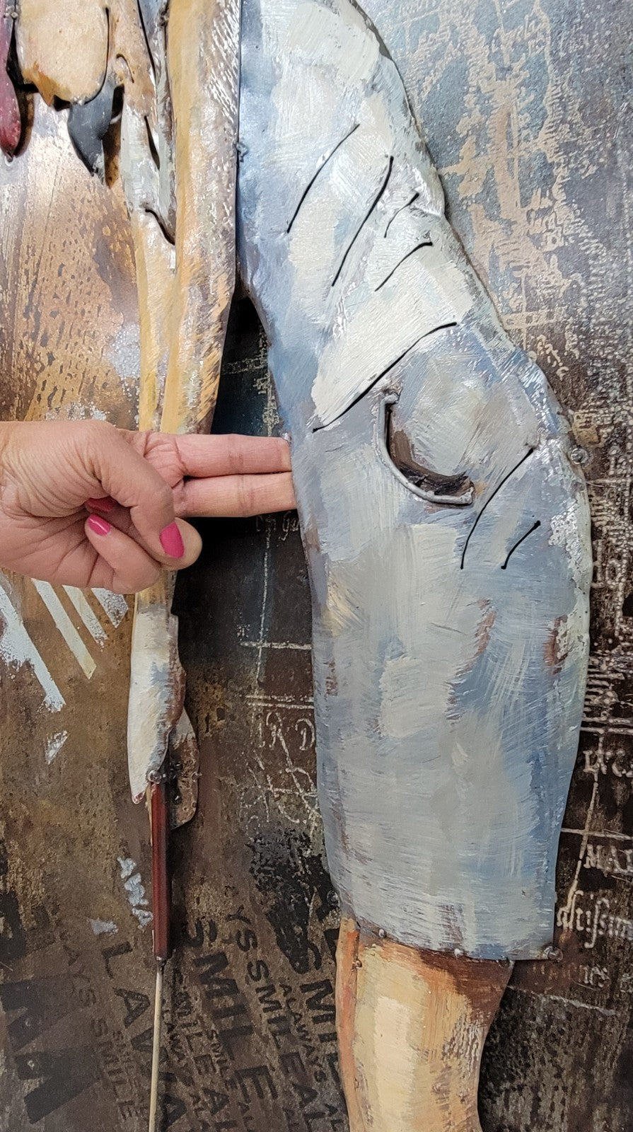 Hot Selling item modern European wall Painting art 3d Metal Designer Rustic Sale