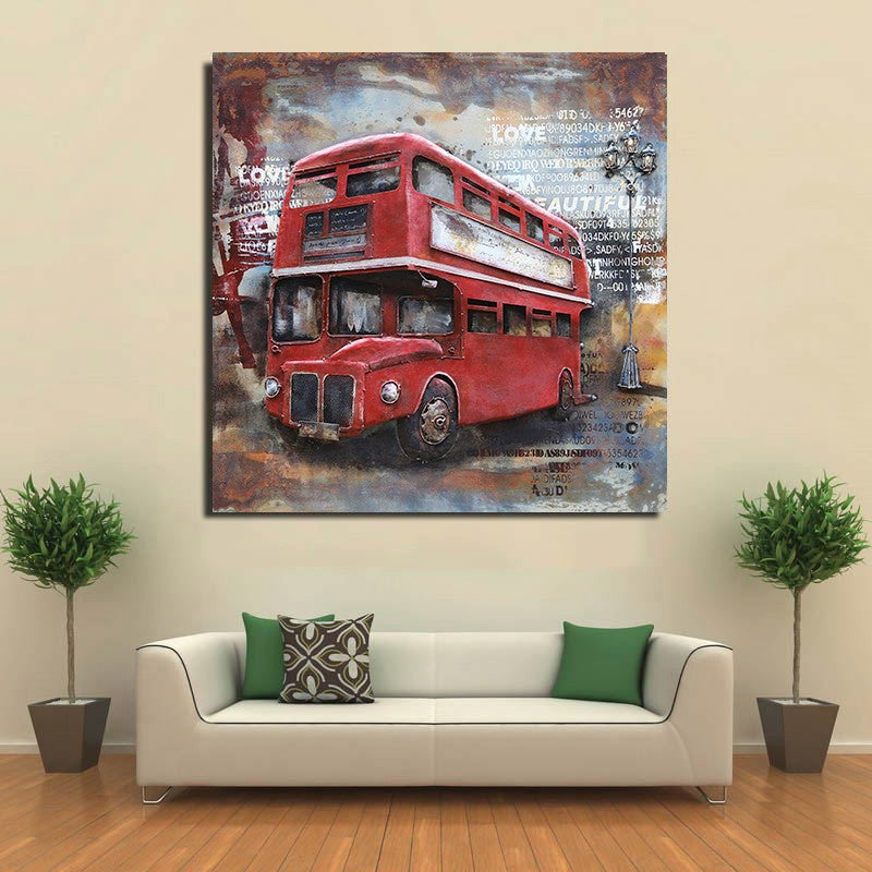 3D Paintings On Metal Canvas Multi Color Background Oil Paintings Abstract Modern