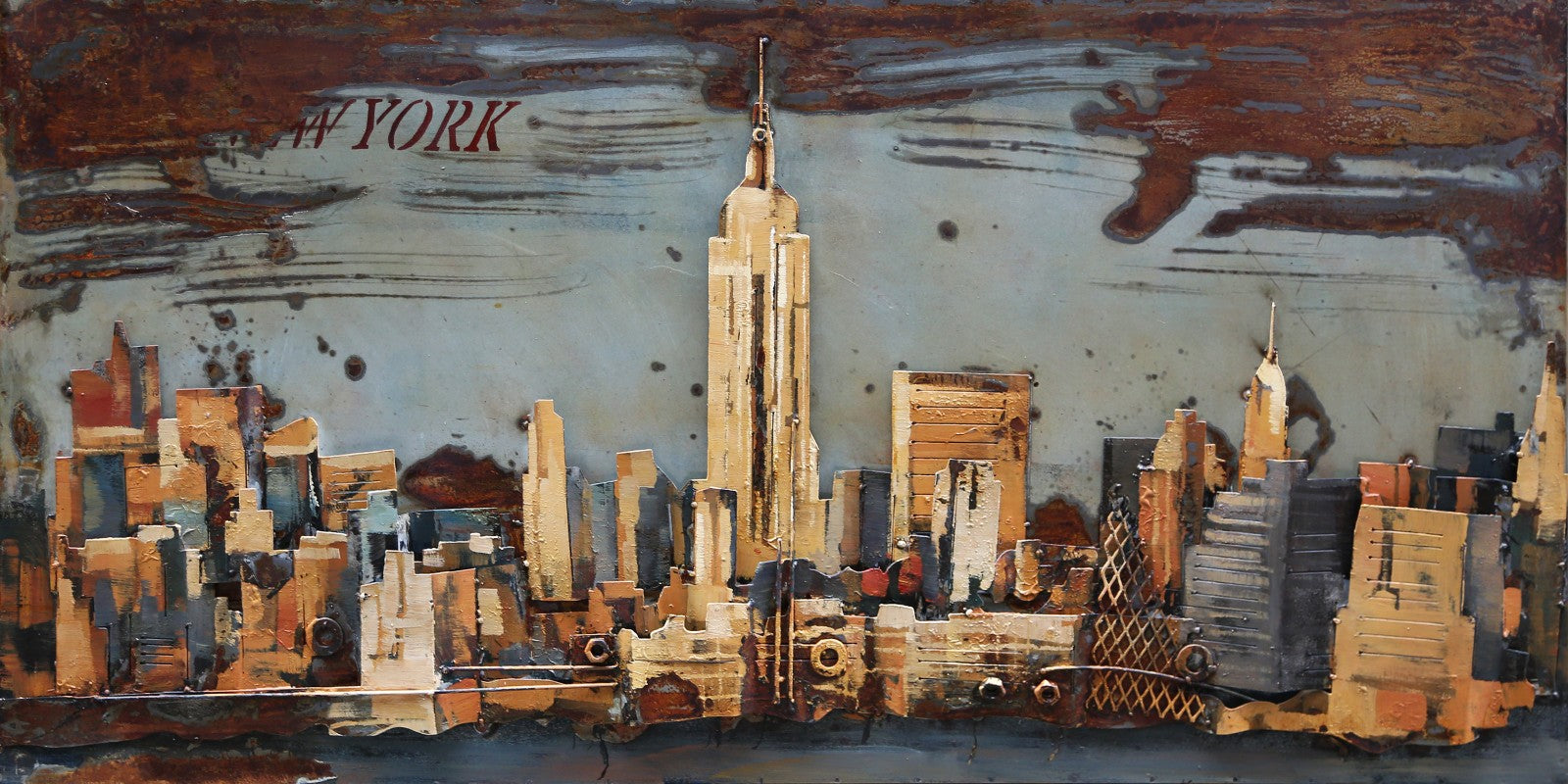 New York City 3d Pop Art Cityscape Skyline Artwork Manhattan 3-D Figurine