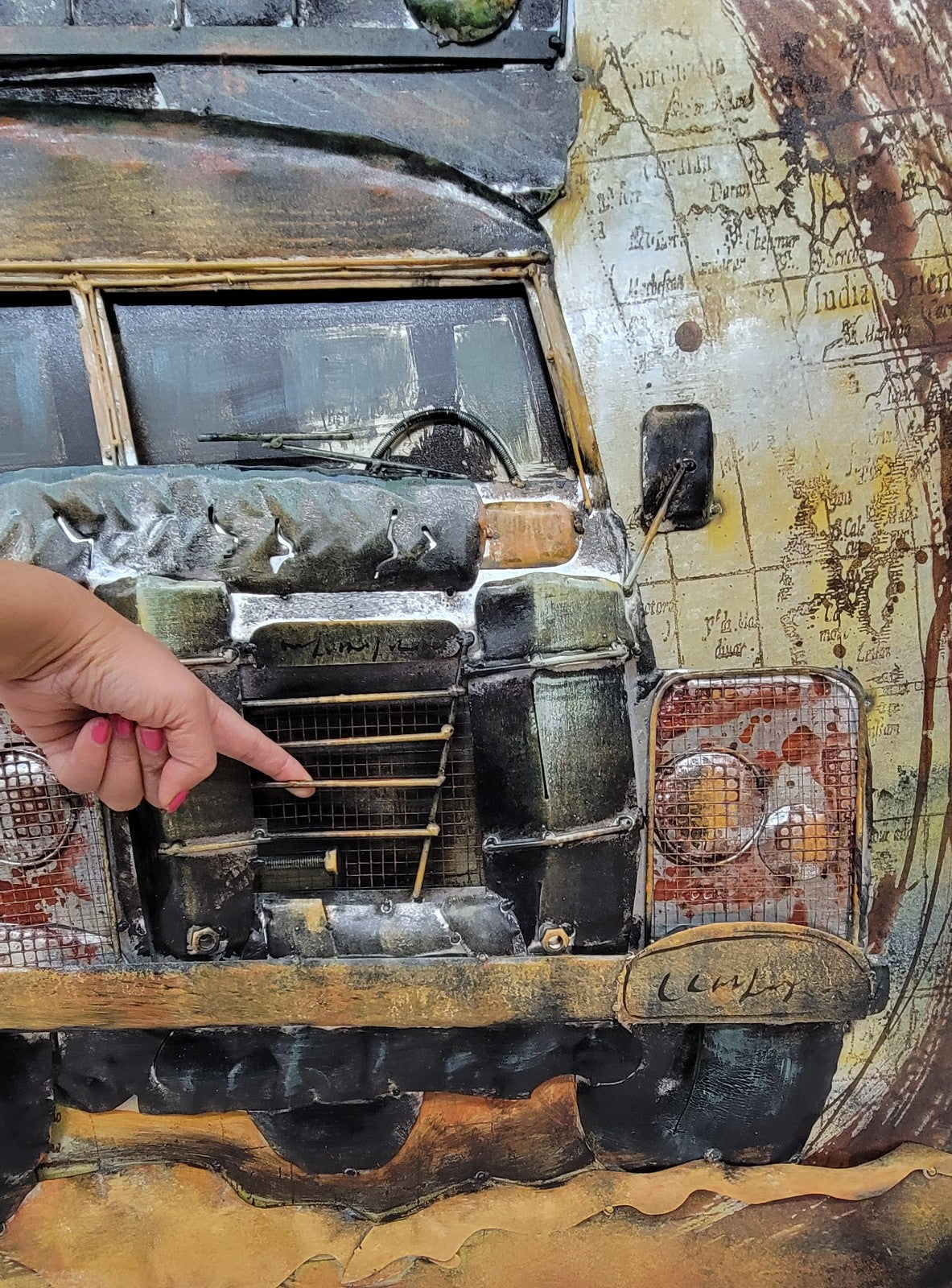 Original Land Rover Serie 2 Painting 3 Dimensional Home Office Decoration Sale