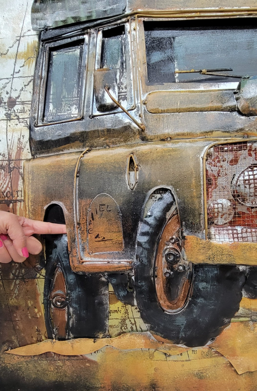 Original Land Rover Serie 2 Painting 3 Dimensional Home Office Decoration Sale