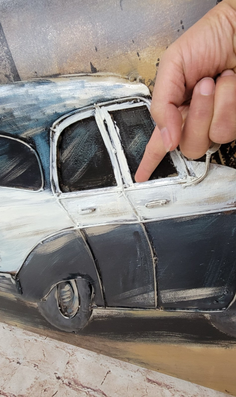 Rusty Canvas Wall Art: Old Var Drawing Paintings Metal 3D on Canvas Sale