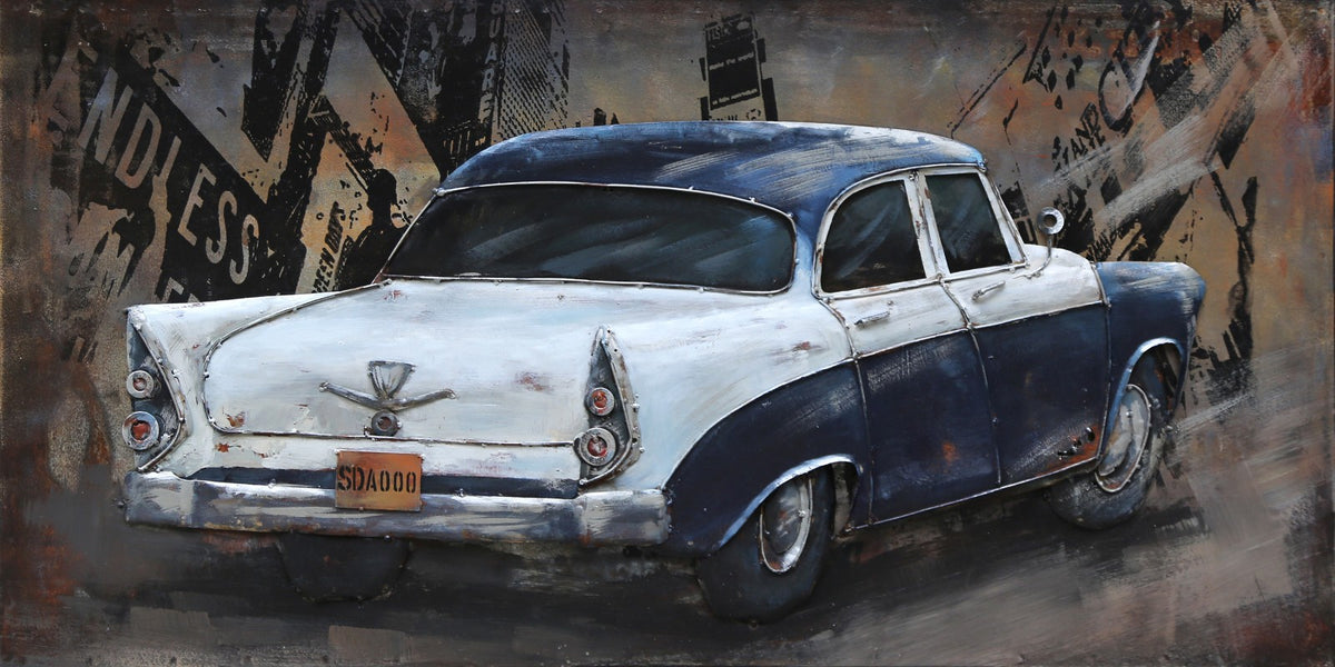Rusty Canvas Wall Art: Old Var Drawing Paintings Metal 3D on Canvas Sale